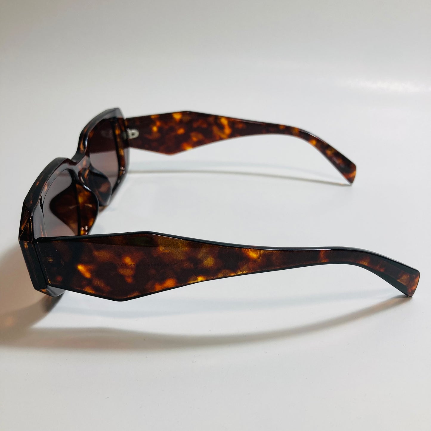 mens and womens brown square sunglasses