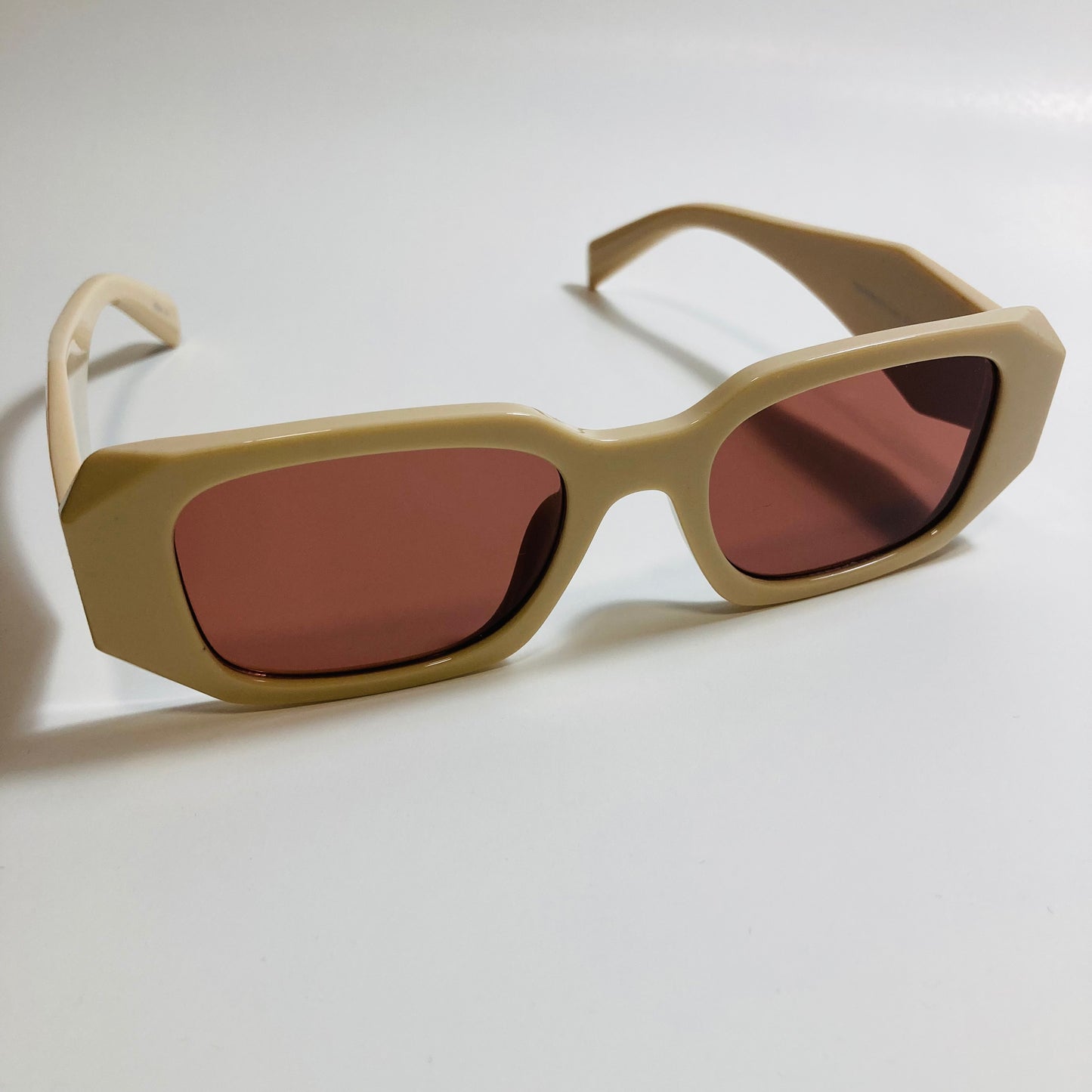 mens and womens pink square sunglasses