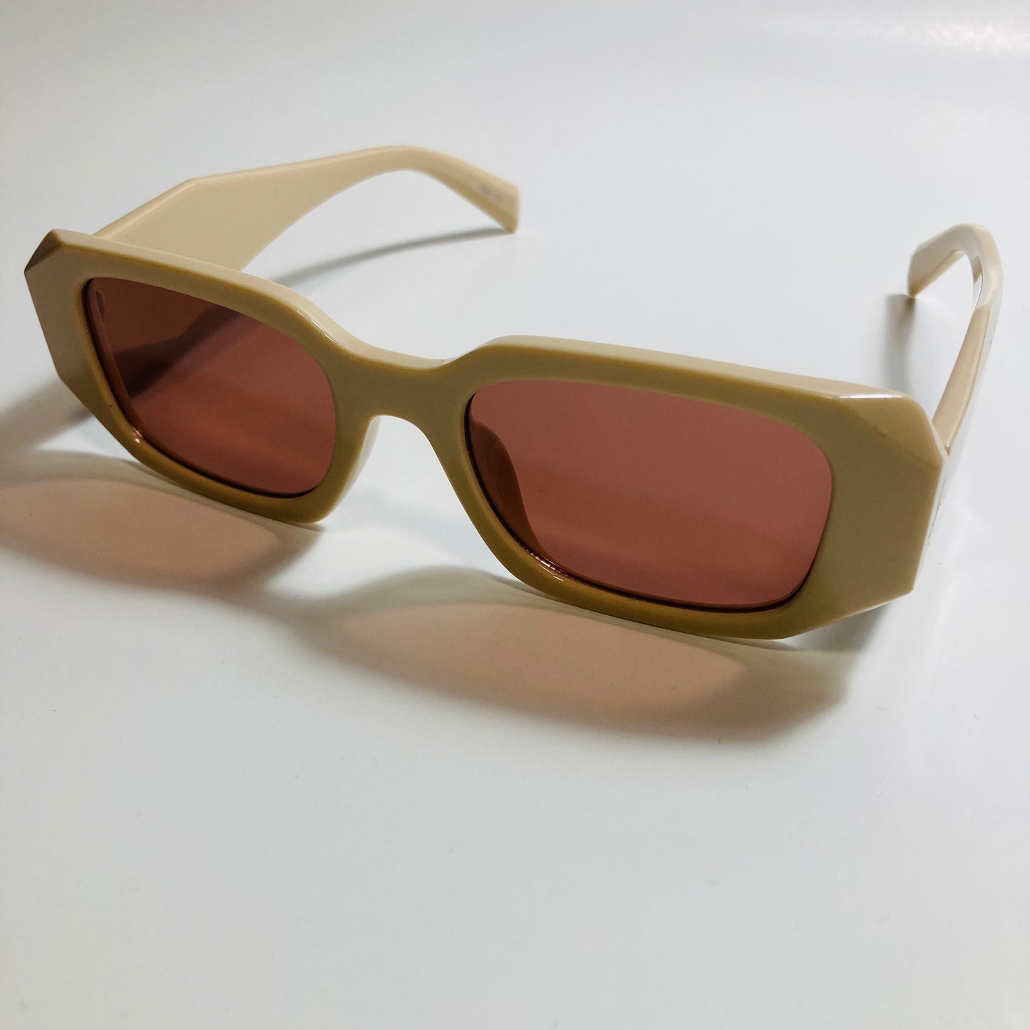 mens and womens pink square sunglasses