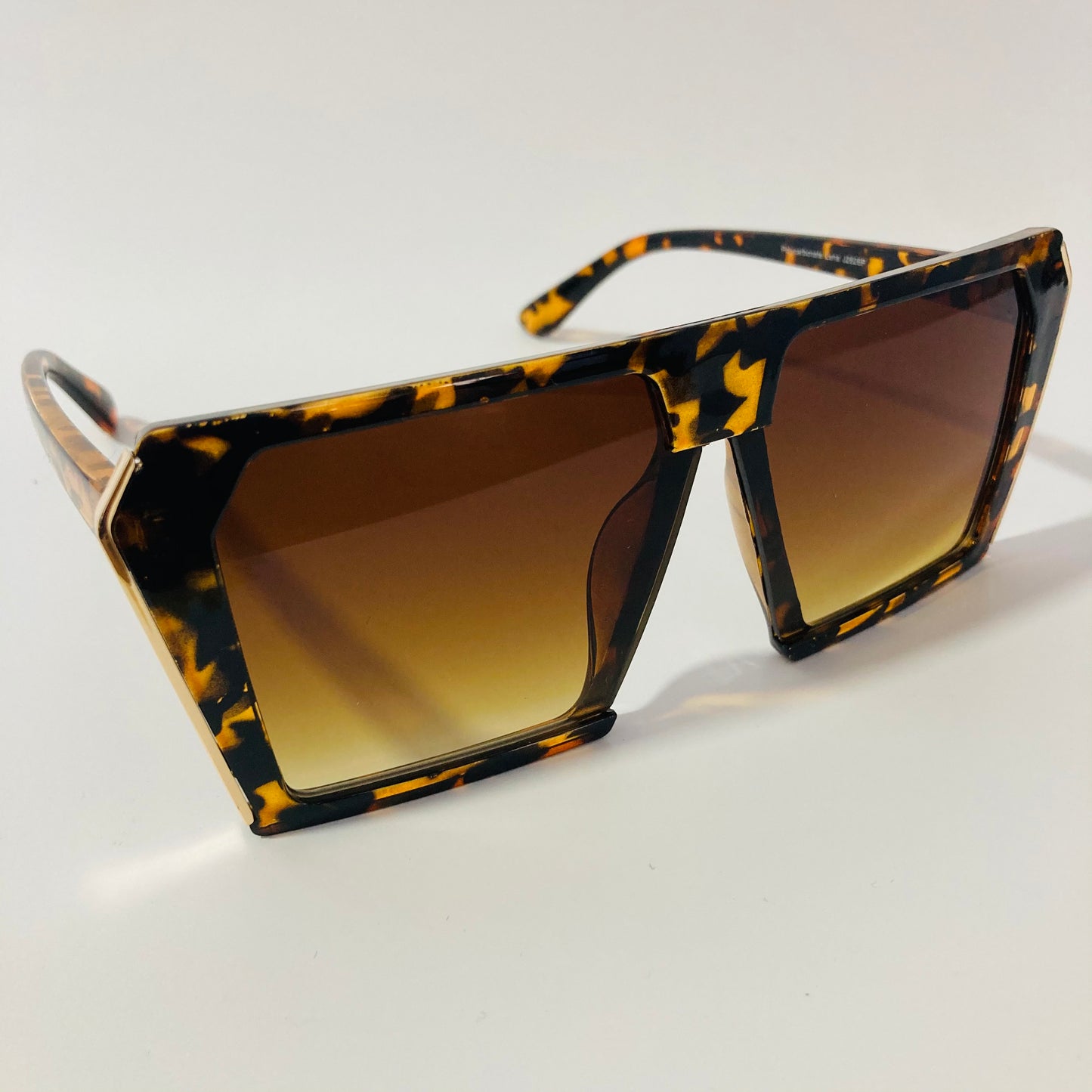 womens oversize brown shield sunglasses
