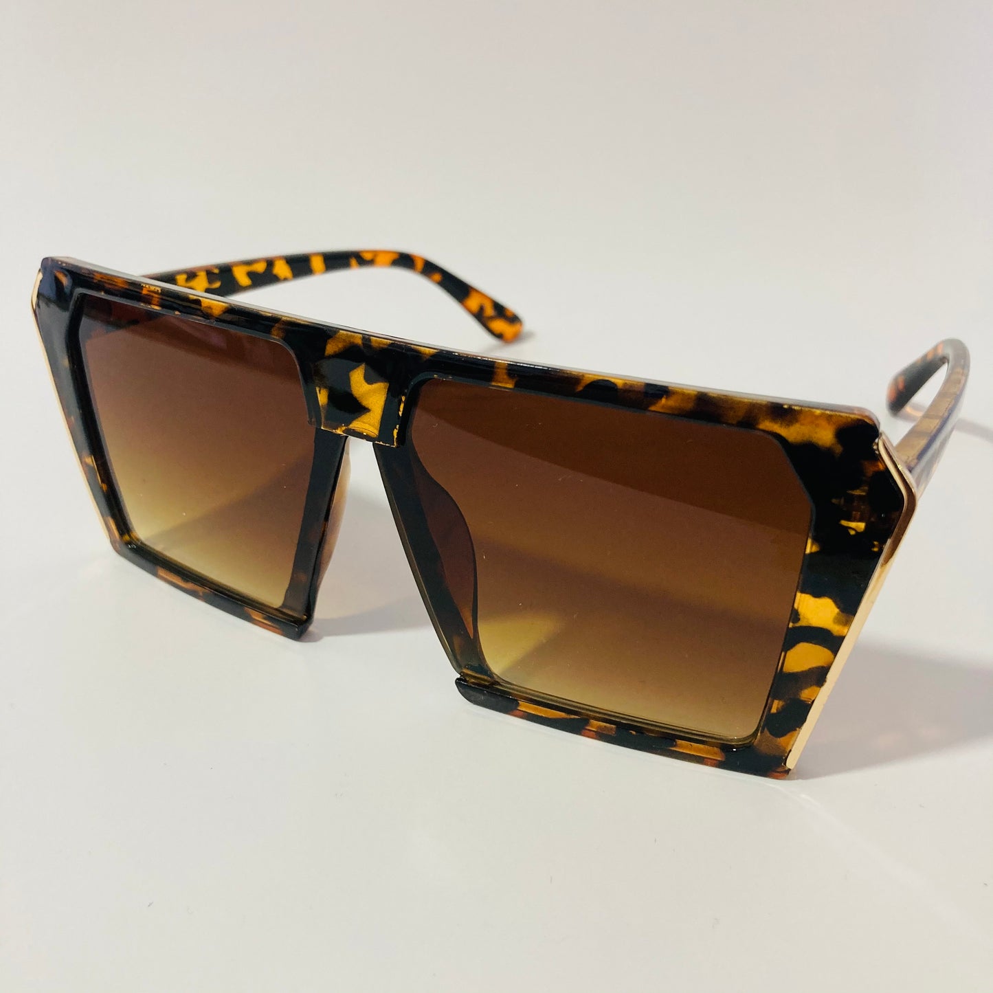 womens oversize brown shield sunglasses