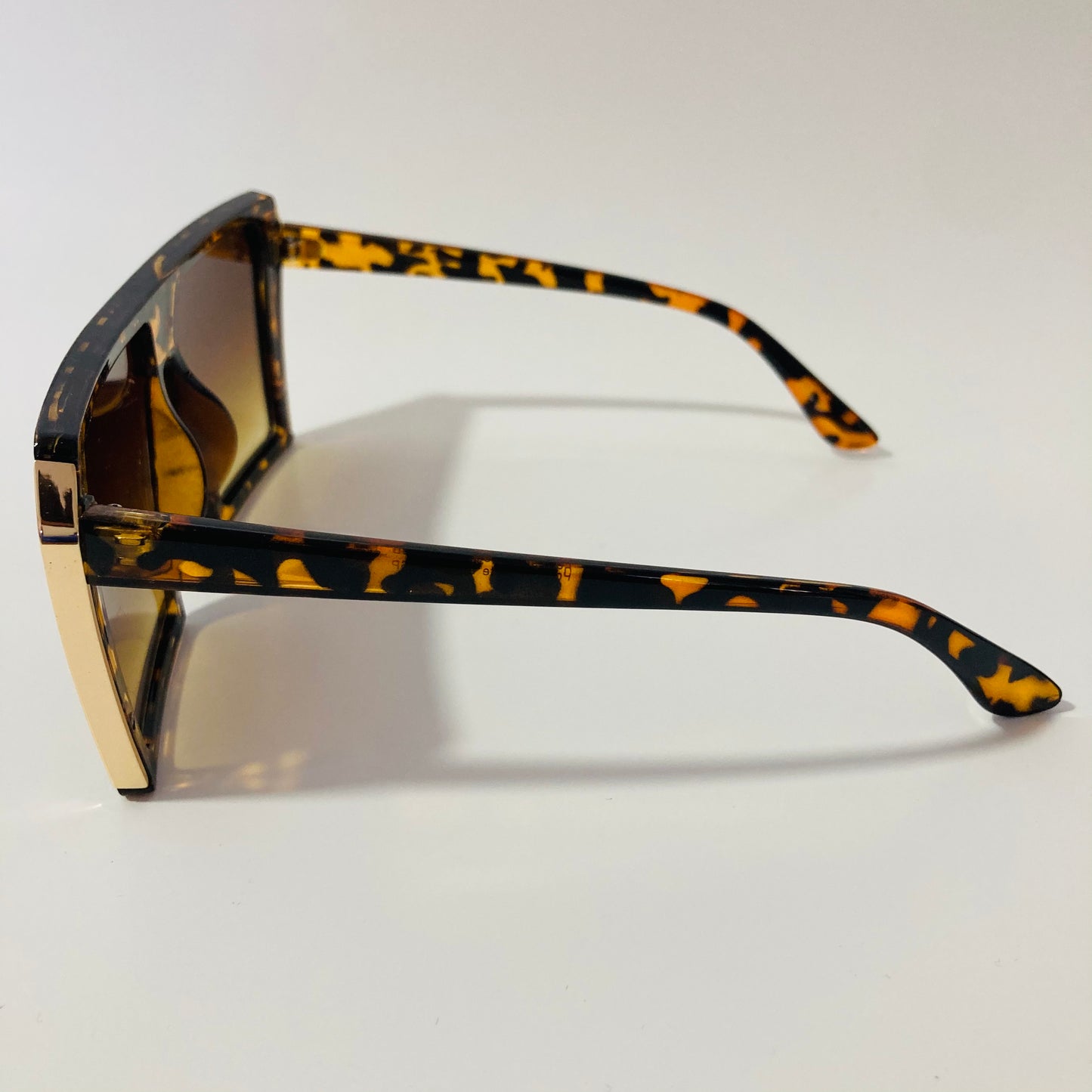 womens oversize brown shield sunglasses