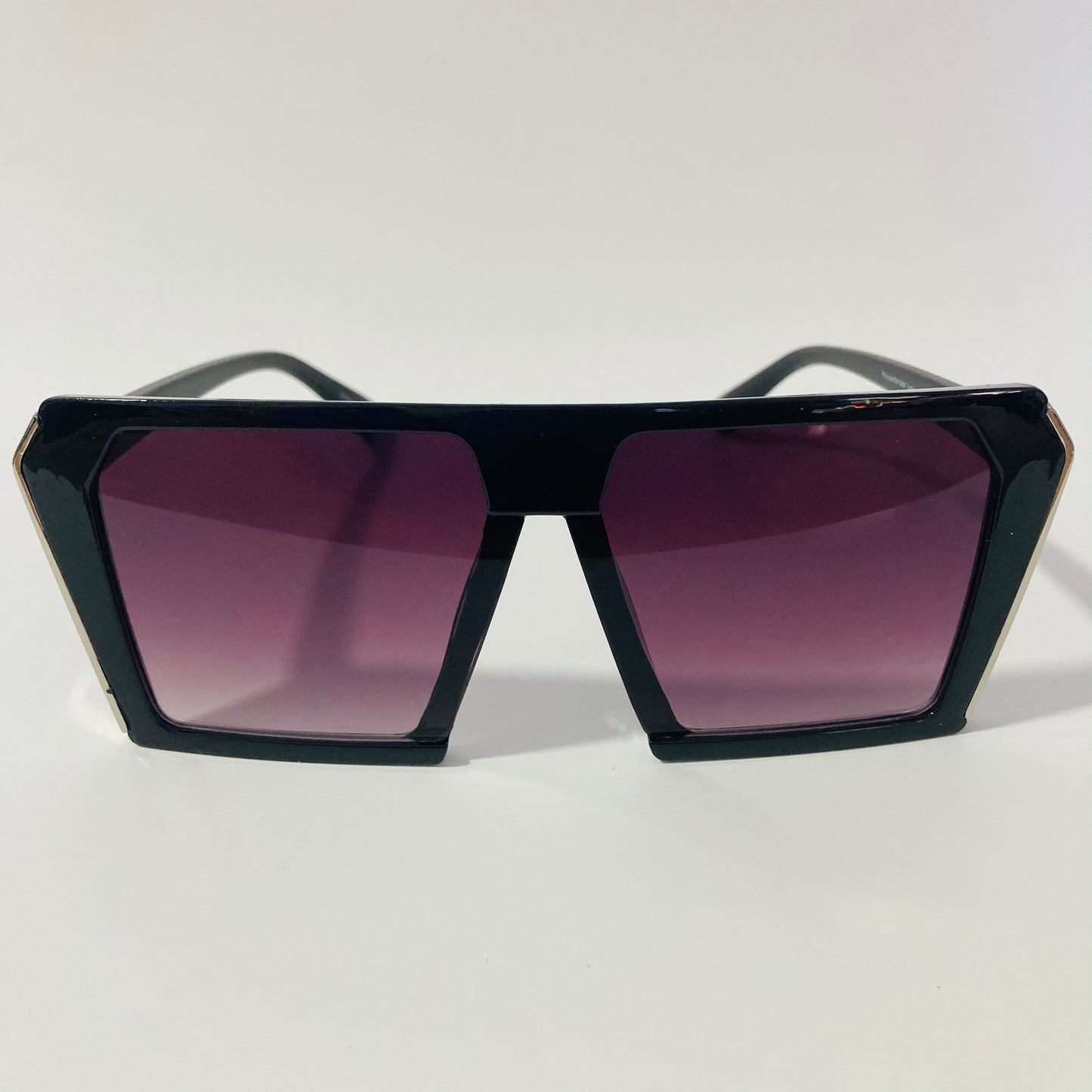 womens oversize black and gray shield sunglasses