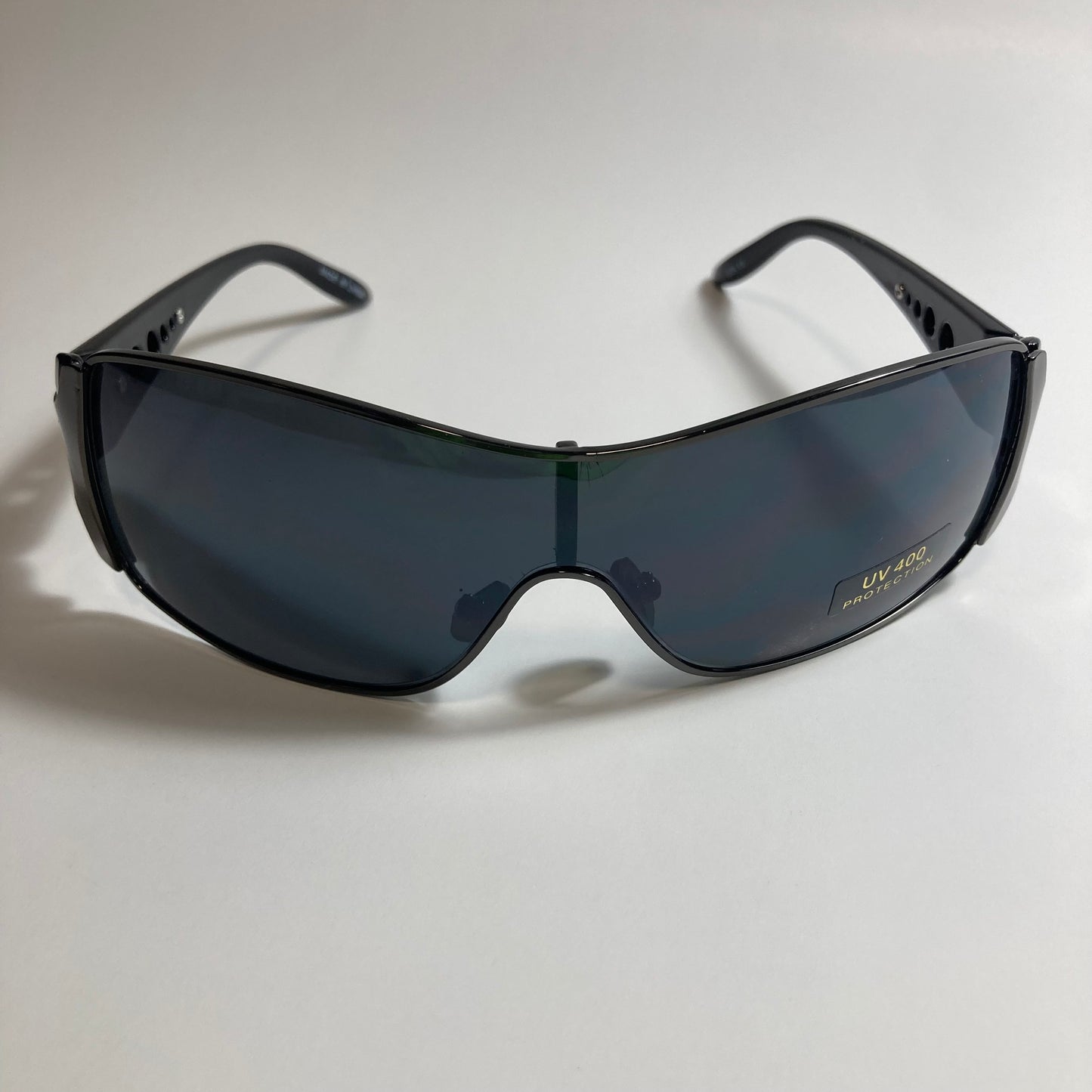 womens black shield y2k sunglasses