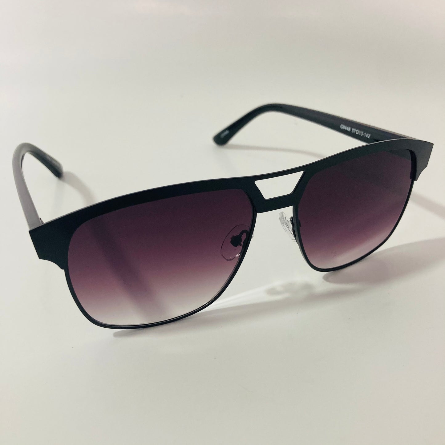 mens black square aviator sunglasses