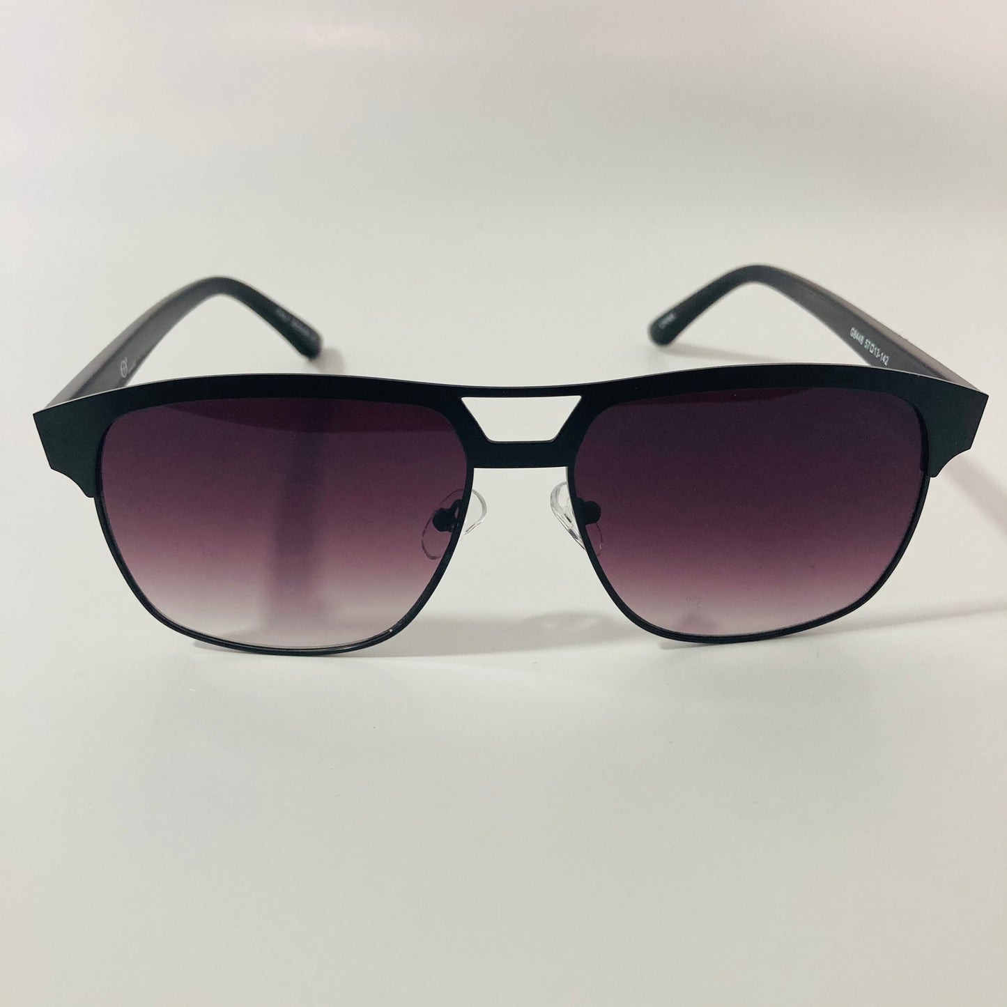 mens black square aviator sunglasses