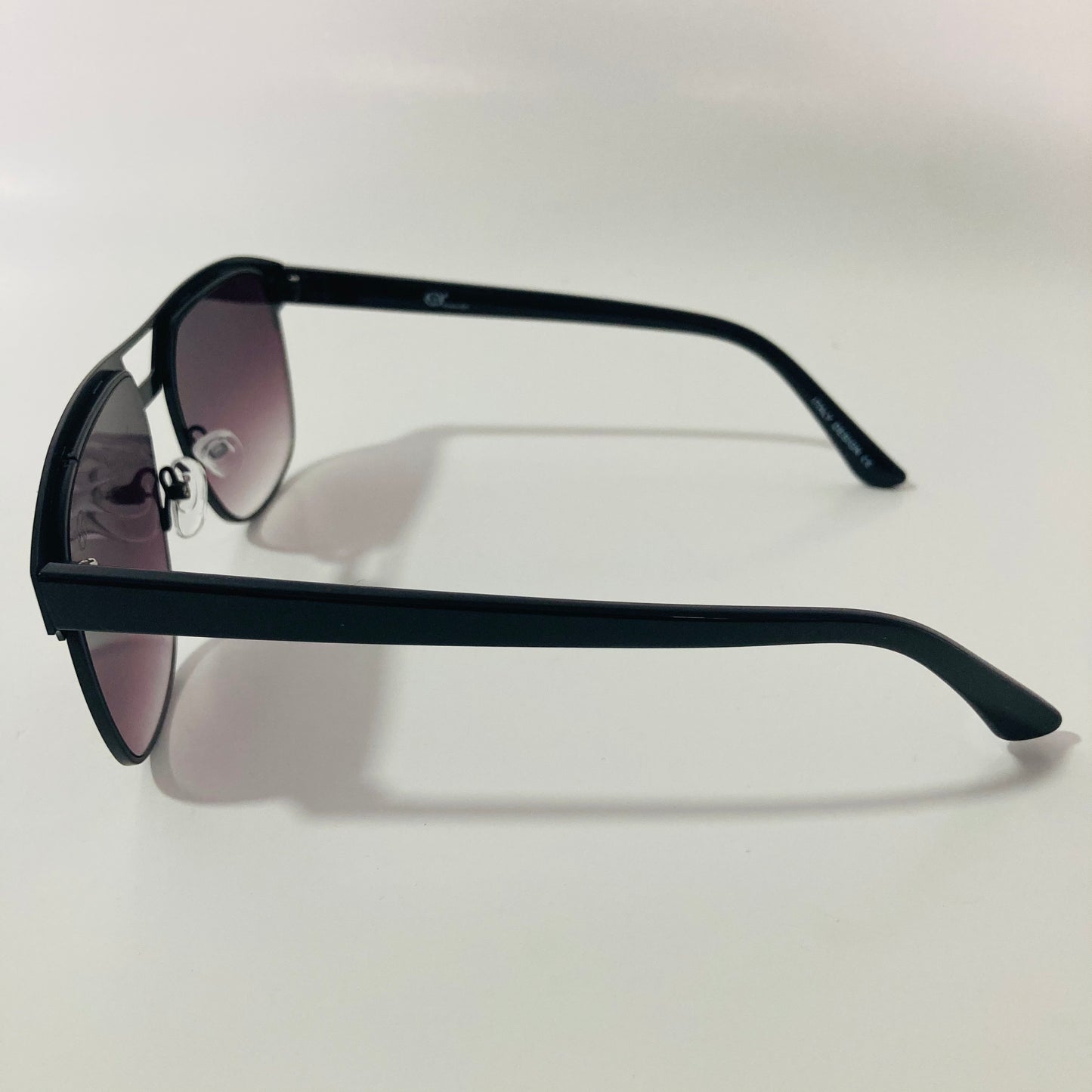 mens black square aviator sunglasses