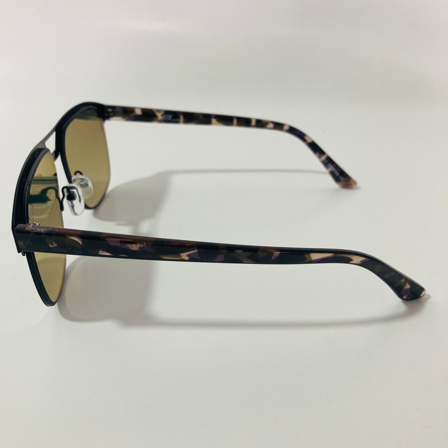 mens black and green square aviator sunglasses