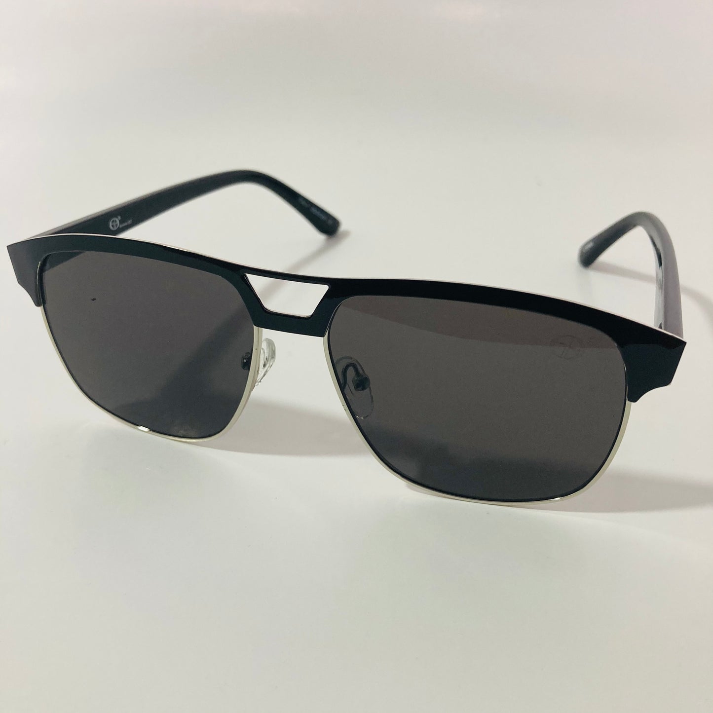 mens black square aviator sunglasses