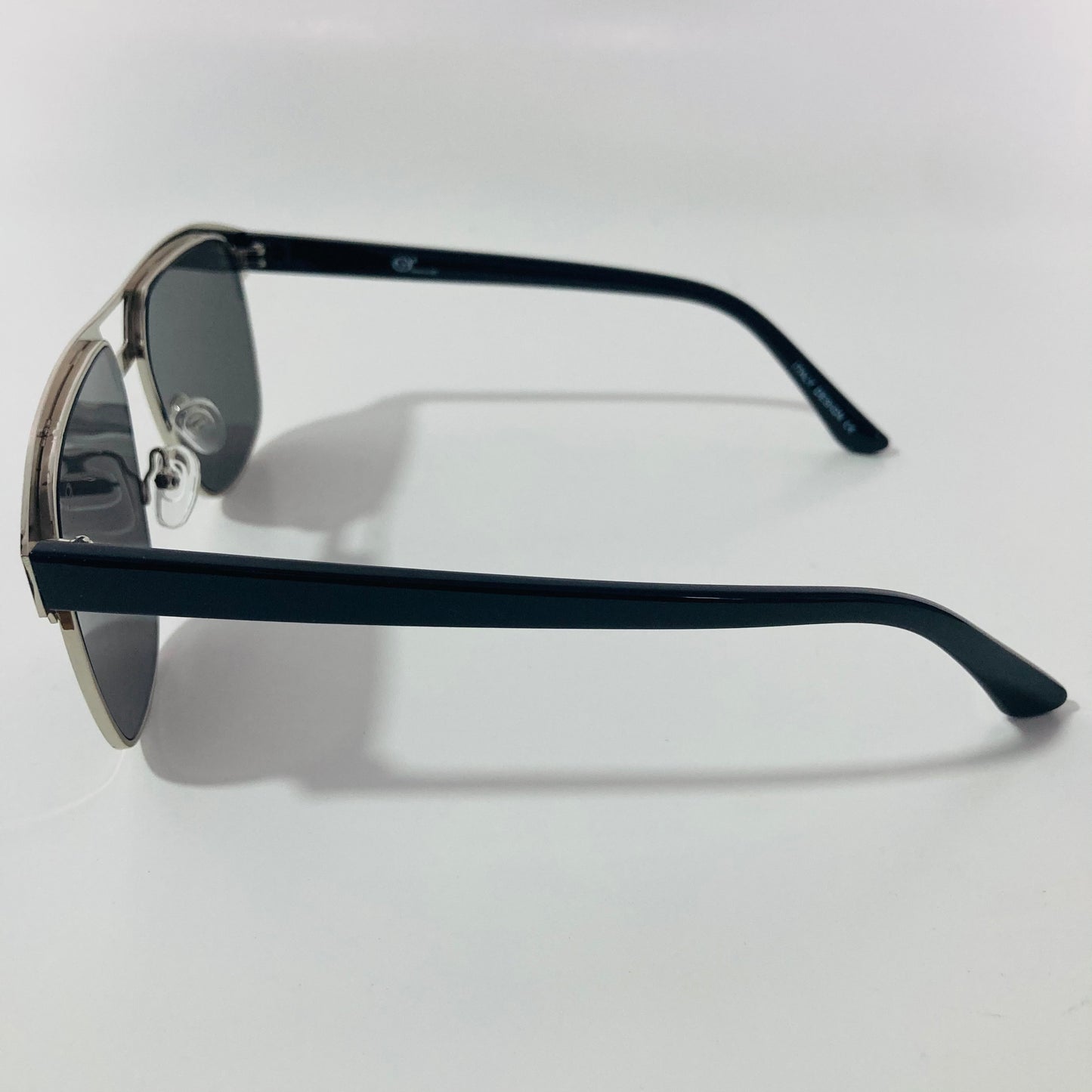 mens black square aviator sunglasses