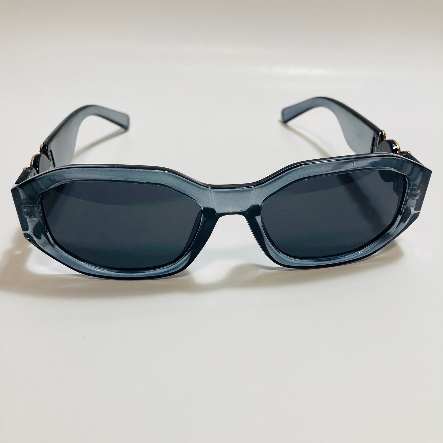 mens and womens gray and black biggie sunglasses