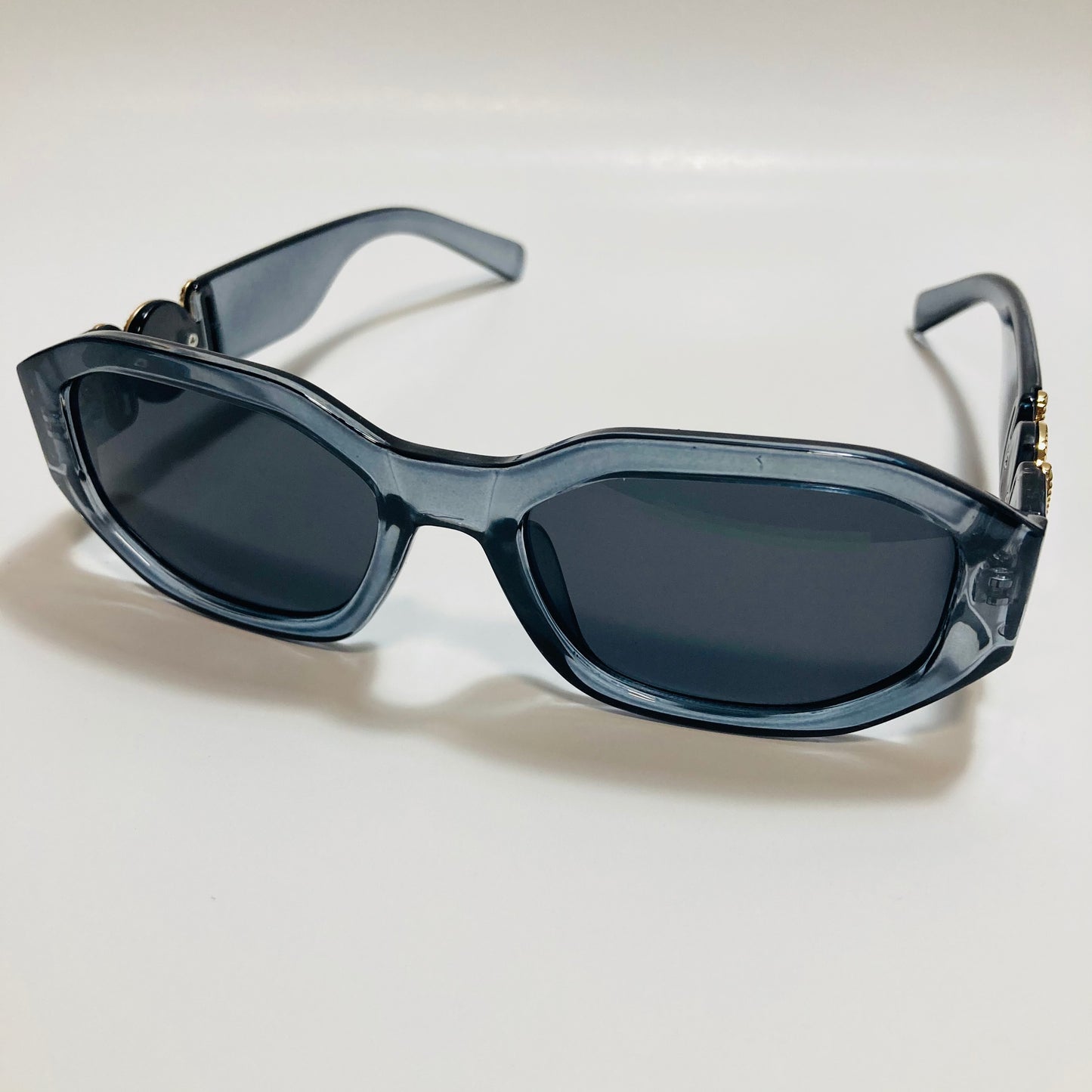 mens and womens gray and black biggie sunglasses