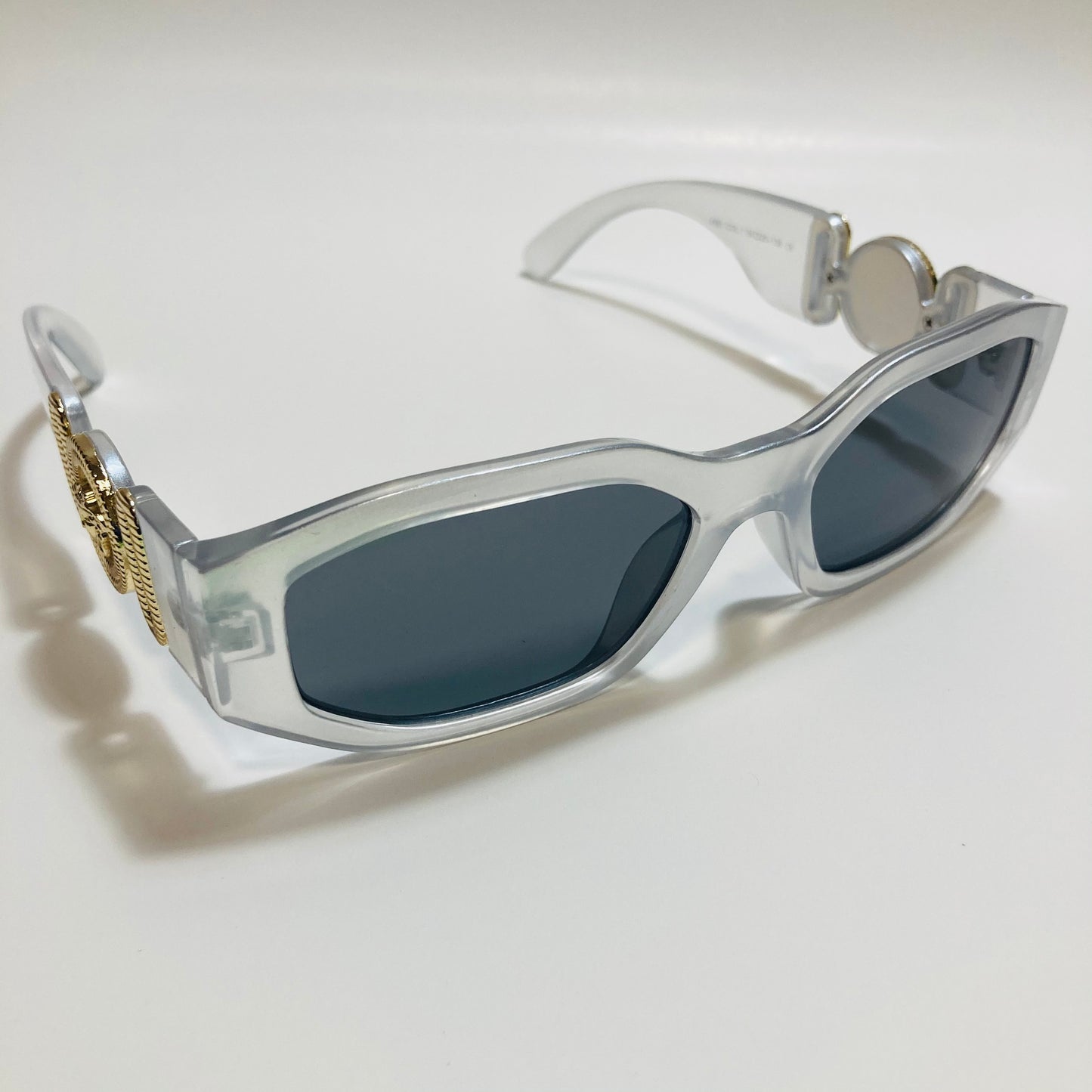 mens and womens white and black biggie sunglasses