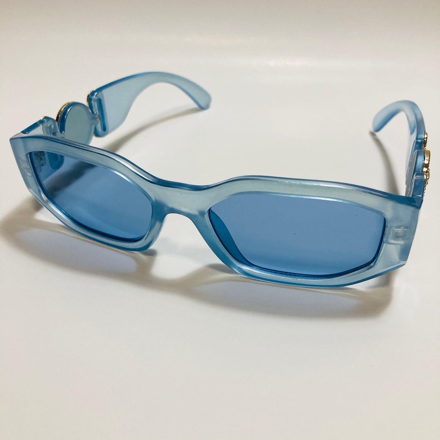 mens and womens baby blue biggie sunglasses