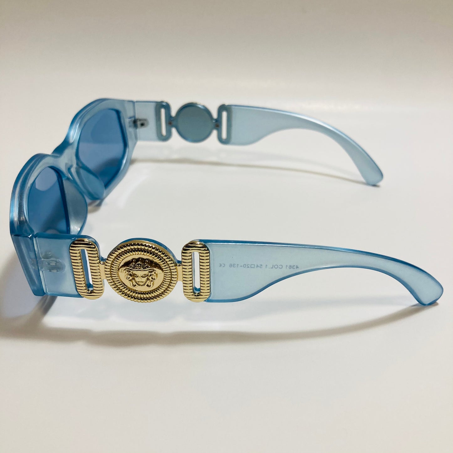 mens and womens baby blue biggie sunglasses