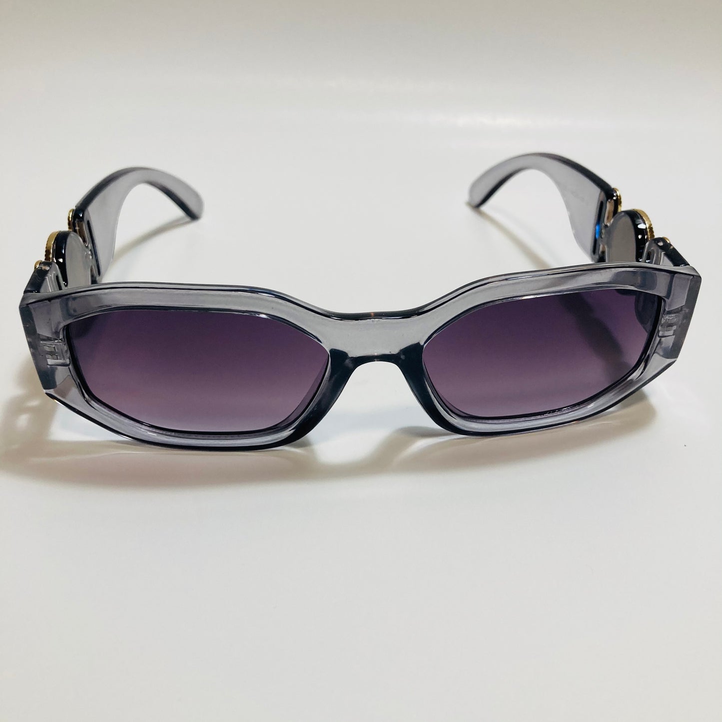 mens and womens gray and black biggie sunglasses