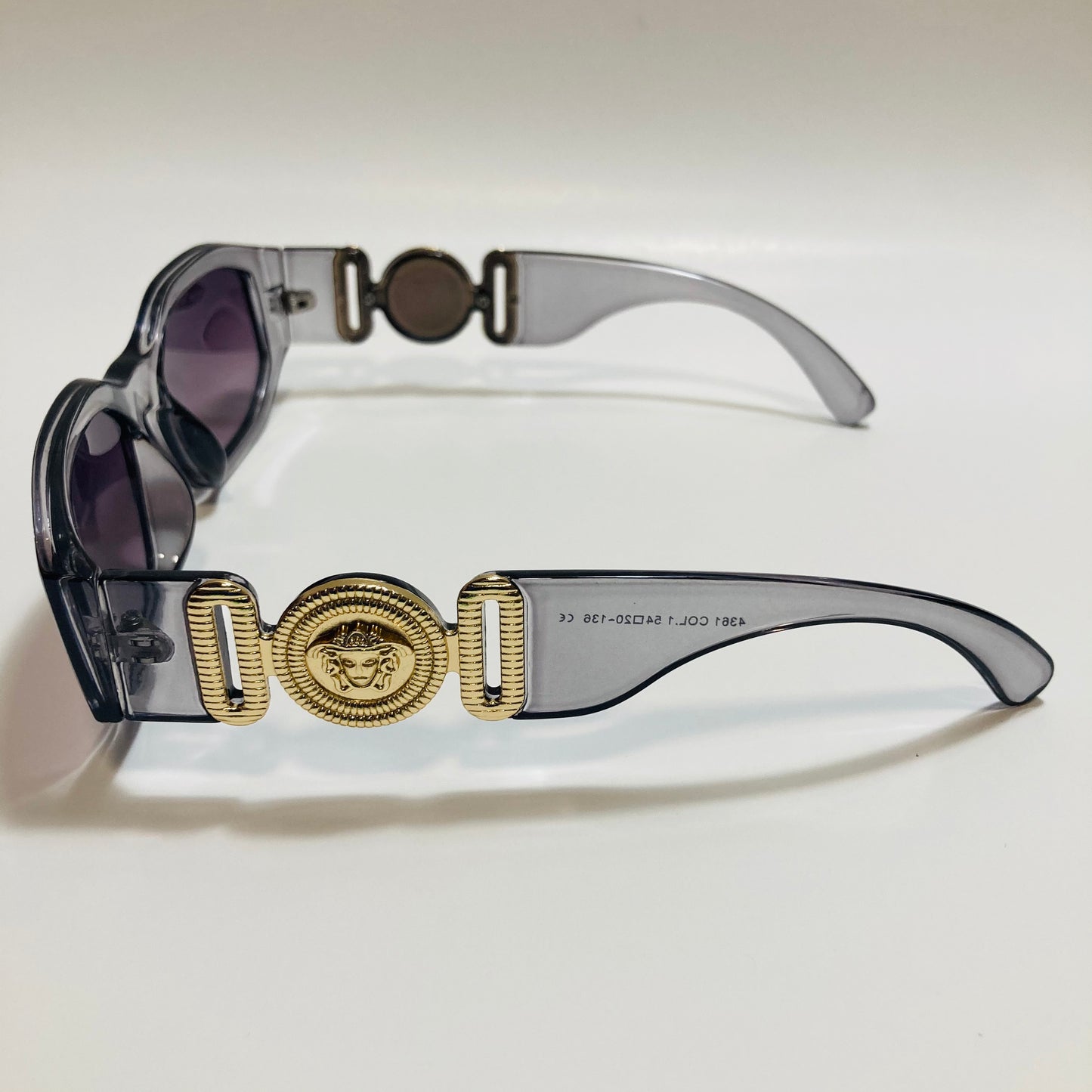 mens and womens gray and black biggie sunglasses