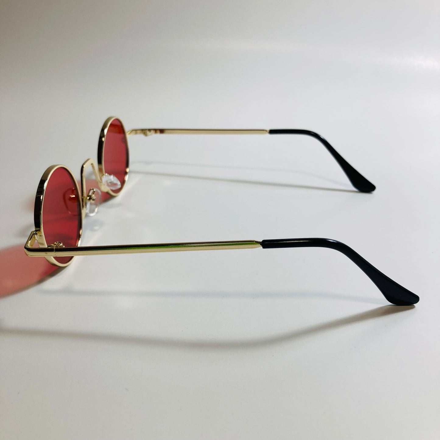 womens and mens gold and red ozzy osbourne sunglasses