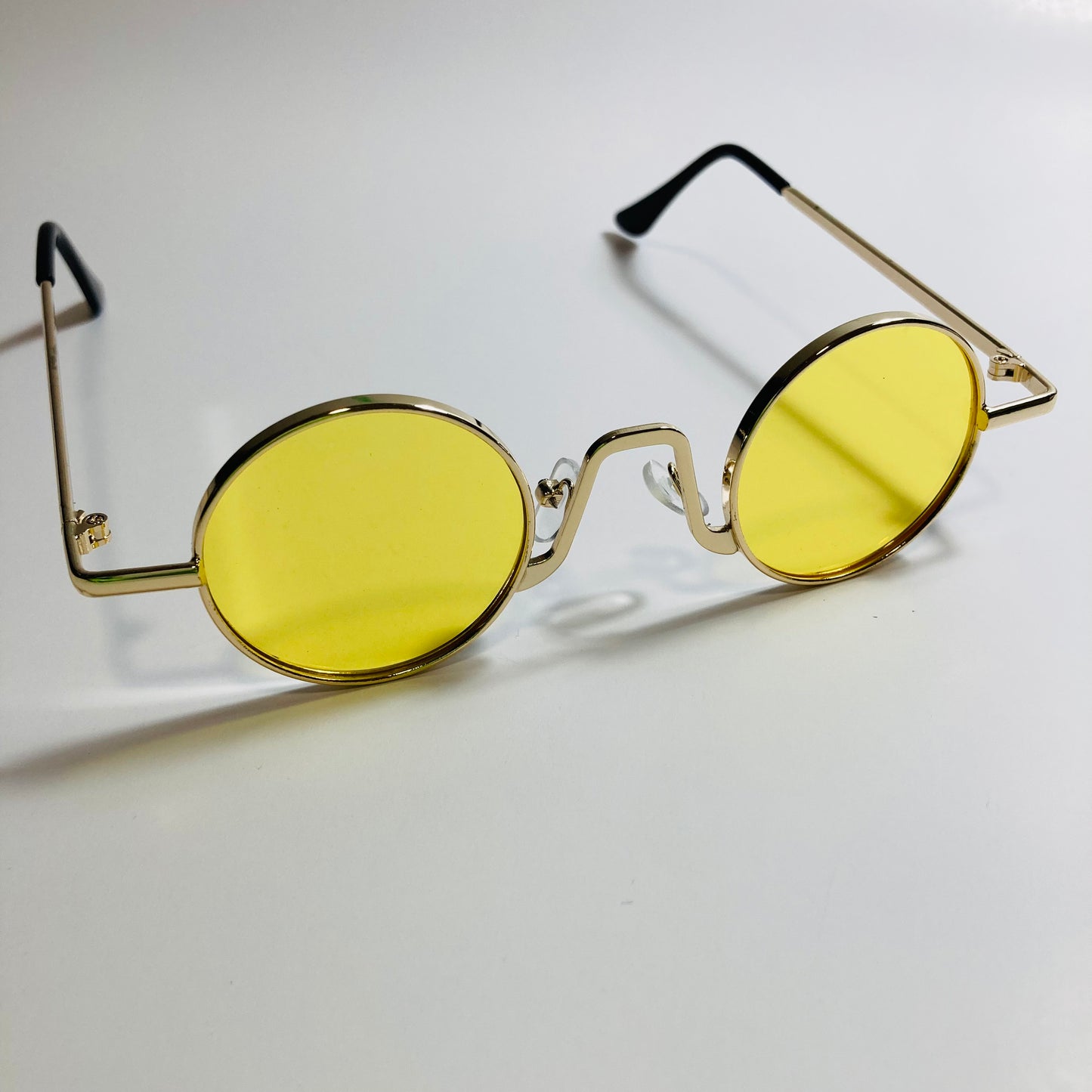 womens and mens gold and yellow ozzy osbourne sunglasses