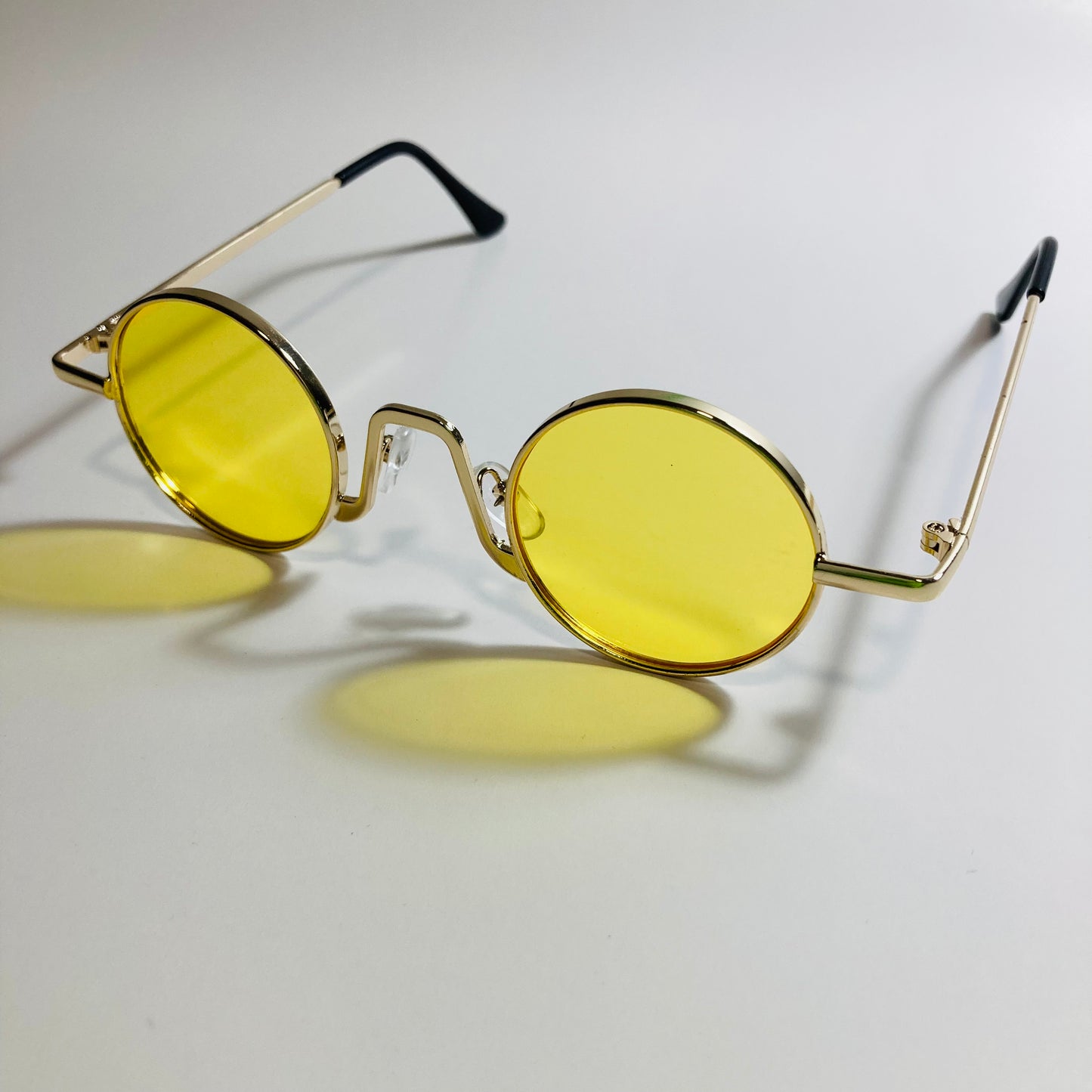 womens and mens gold and yellow ozzy osbourne sunglasses