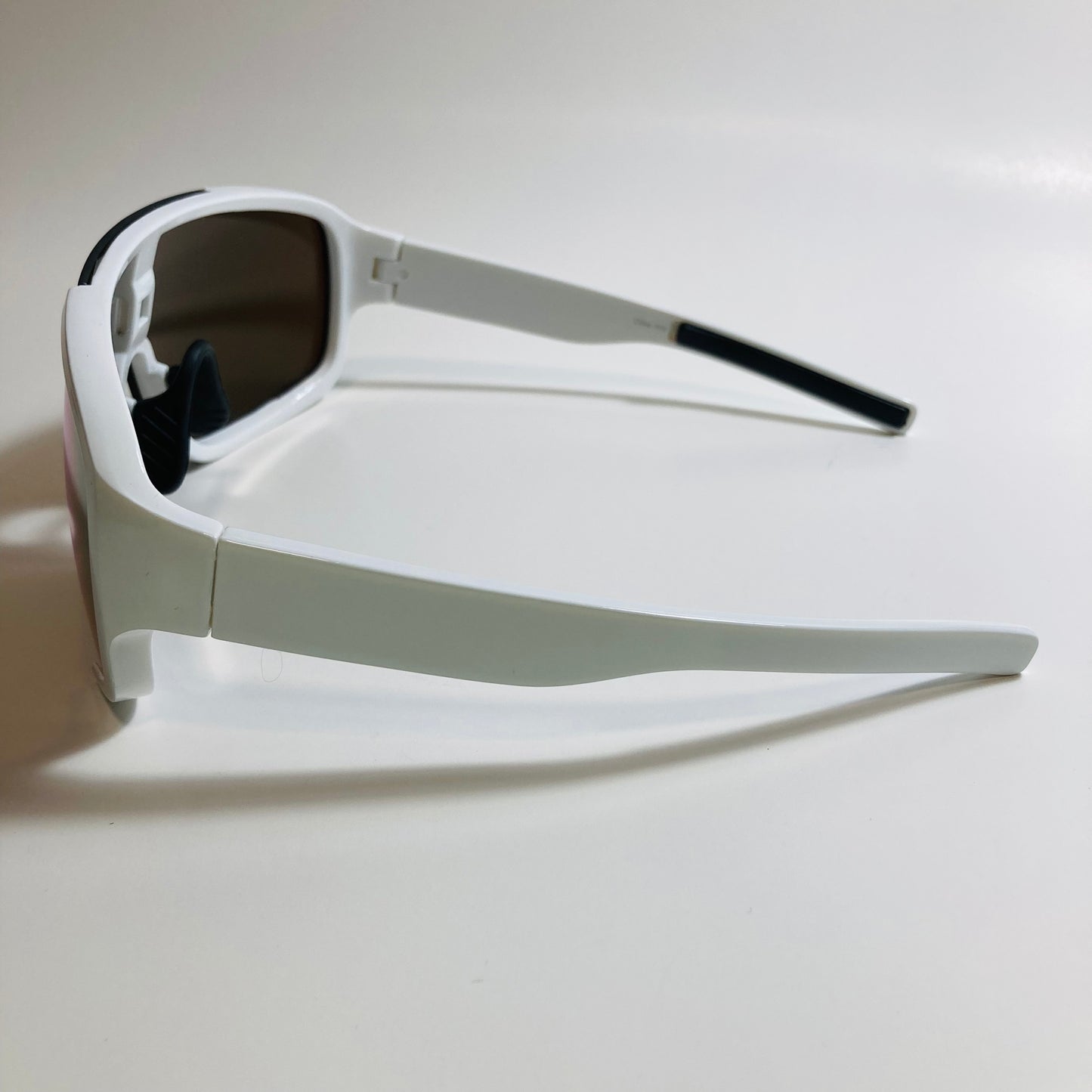 mens and womens white and orange mirrored macho man sunglasses