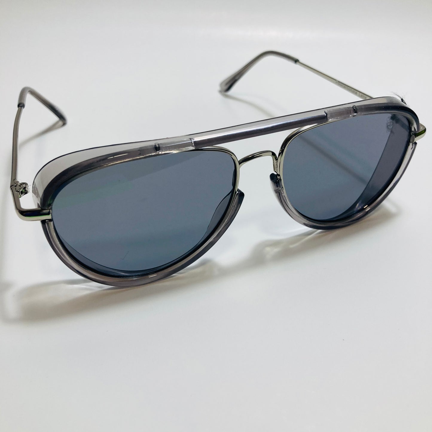 womens and mens small black aviator sunglasses