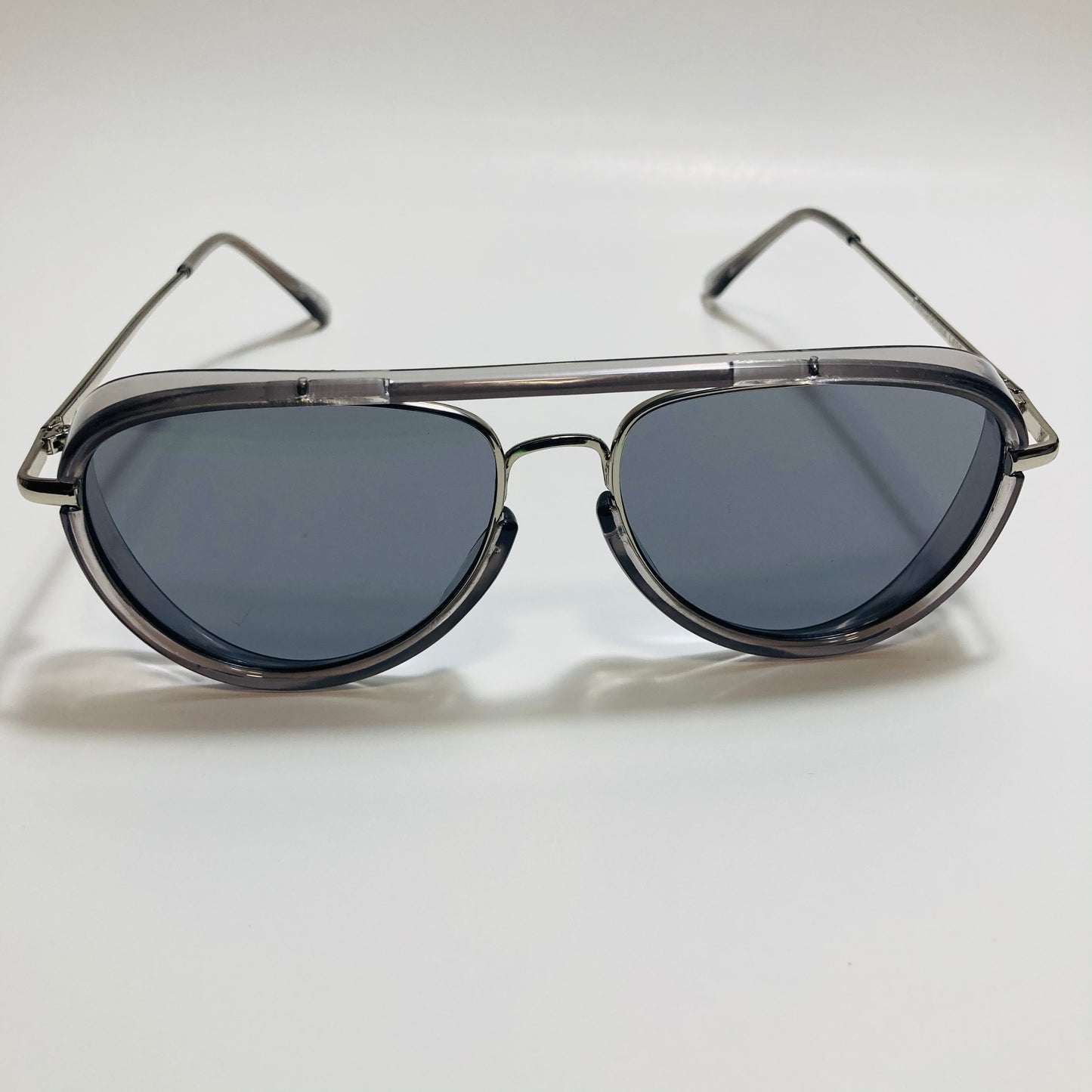 womens and mens small black aviator sunglasses