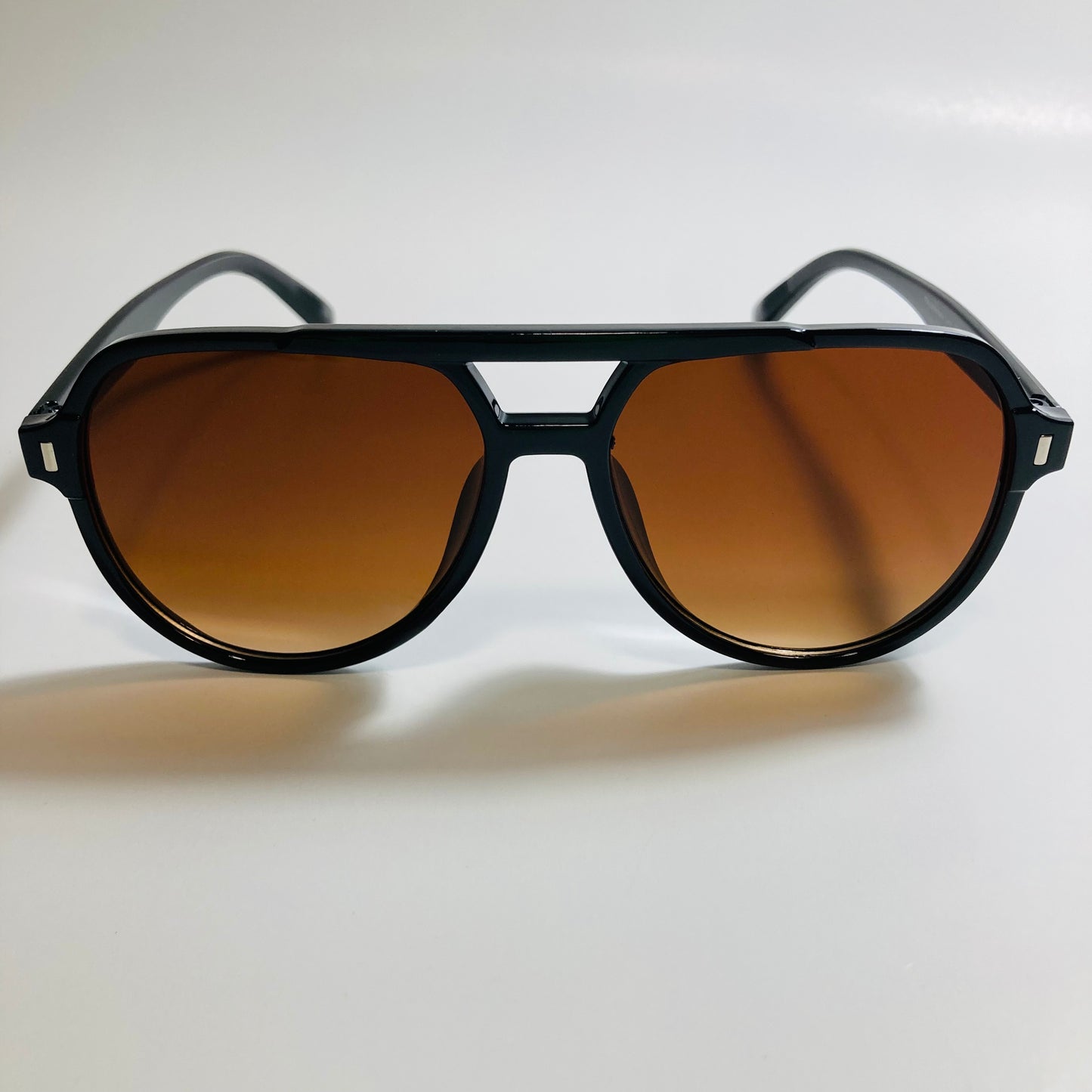 mens and womens black and brown aviator sunglasses