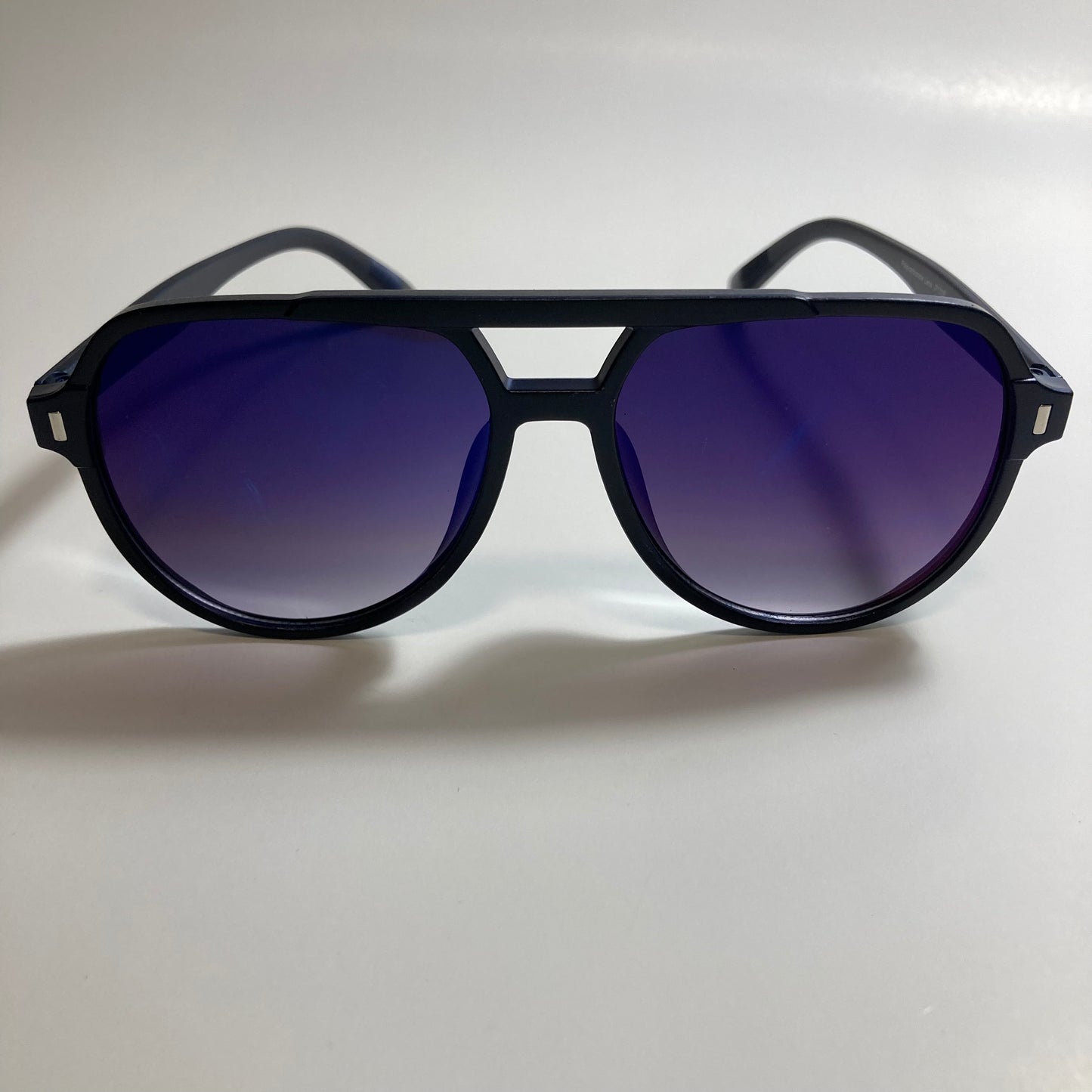 mens and womens black and blue mirrored aviator sunglasses