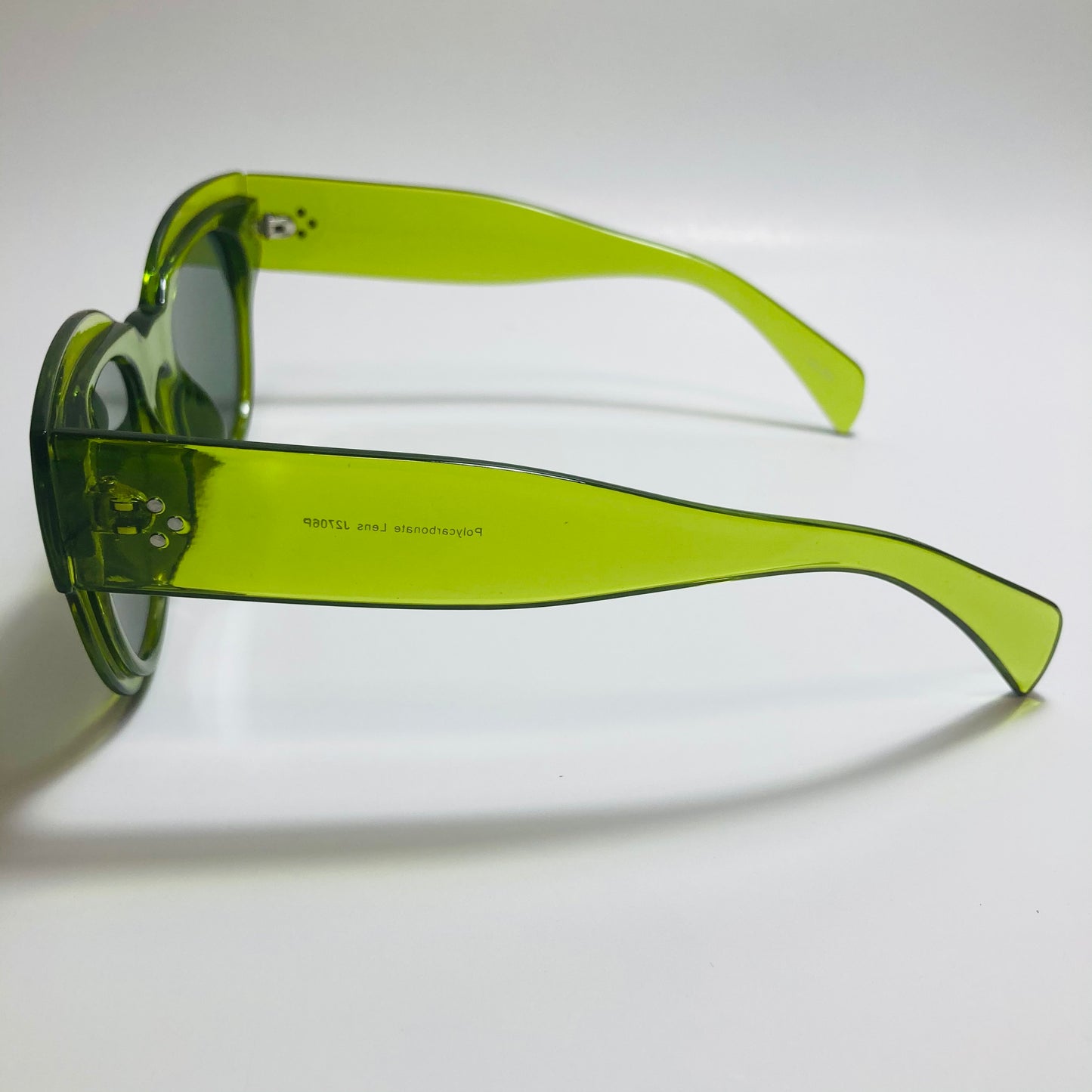 green and black womens round oversize sunglasses