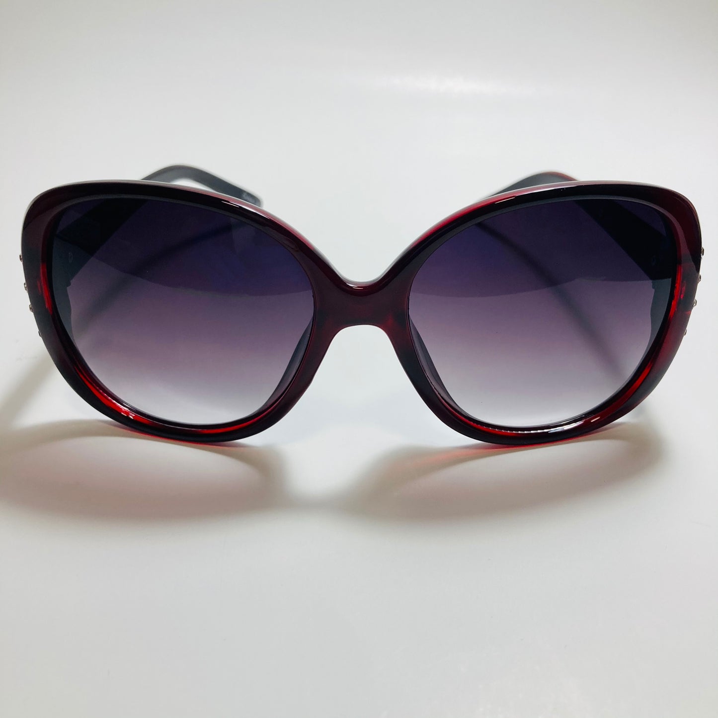 womens red oversize rhinestone sunglasses