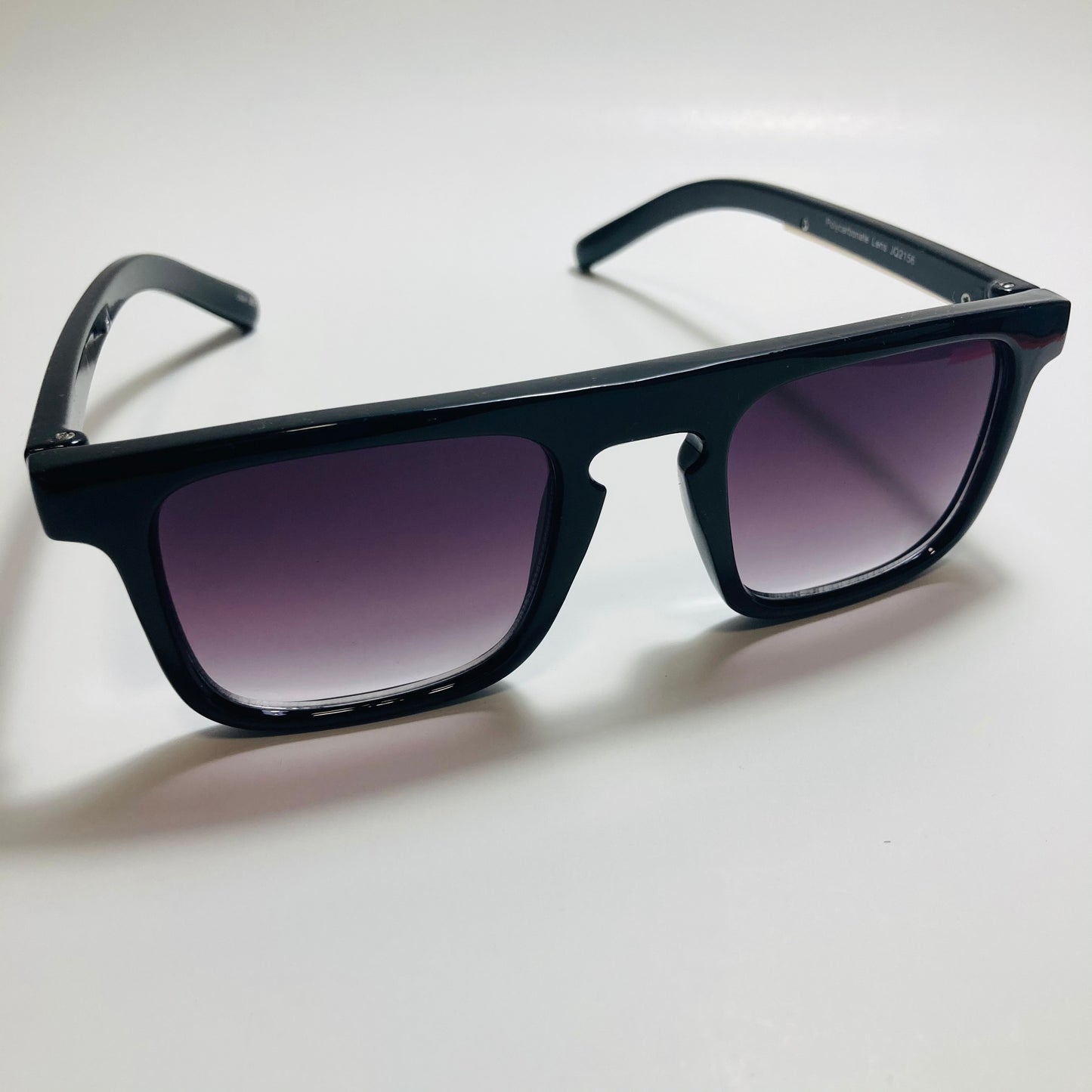 mens and womens black square sunglasses