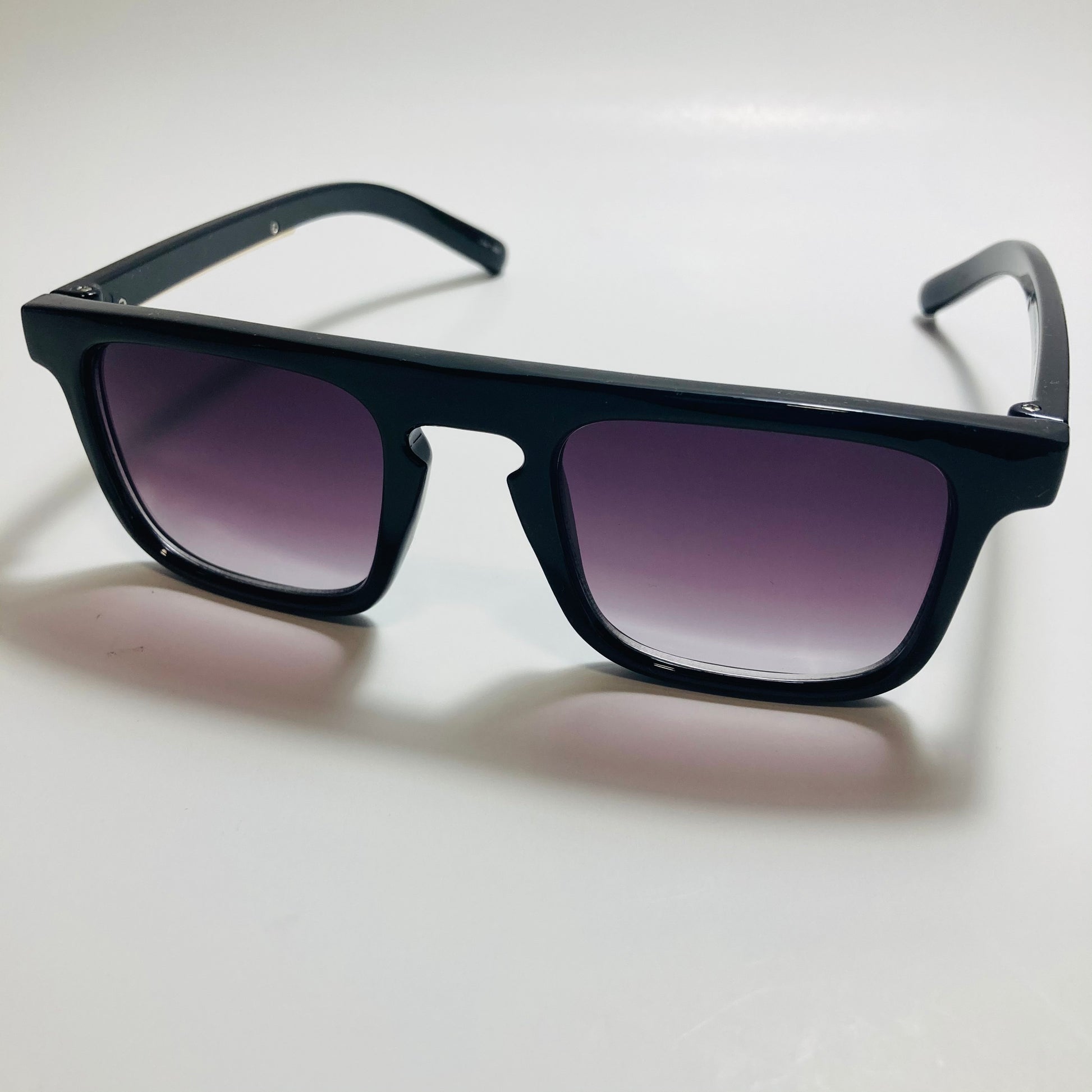 mens and womens black square sunglasses