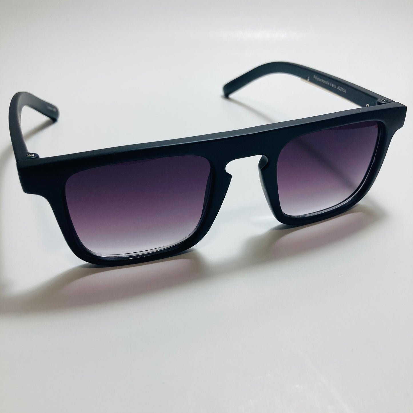 mens and womens black square sunglasses
