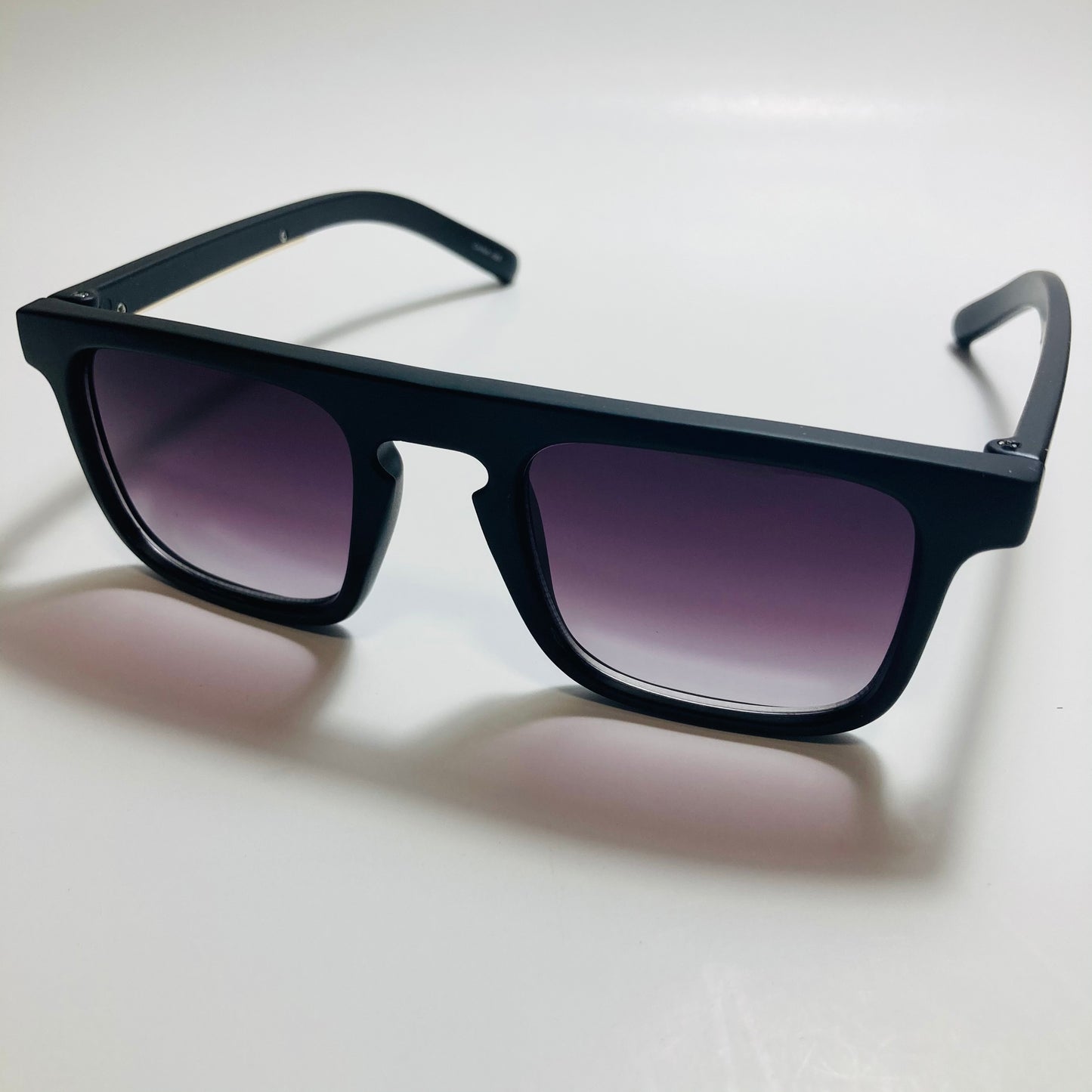 mens and womens black square sunglasses