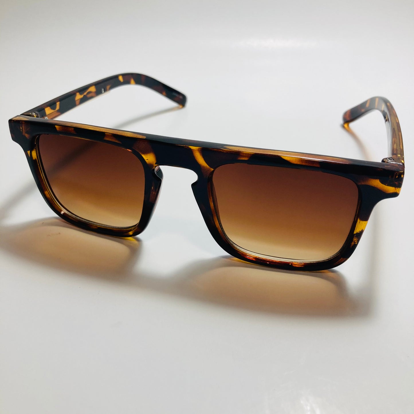 mens and womens brown square sunglasses