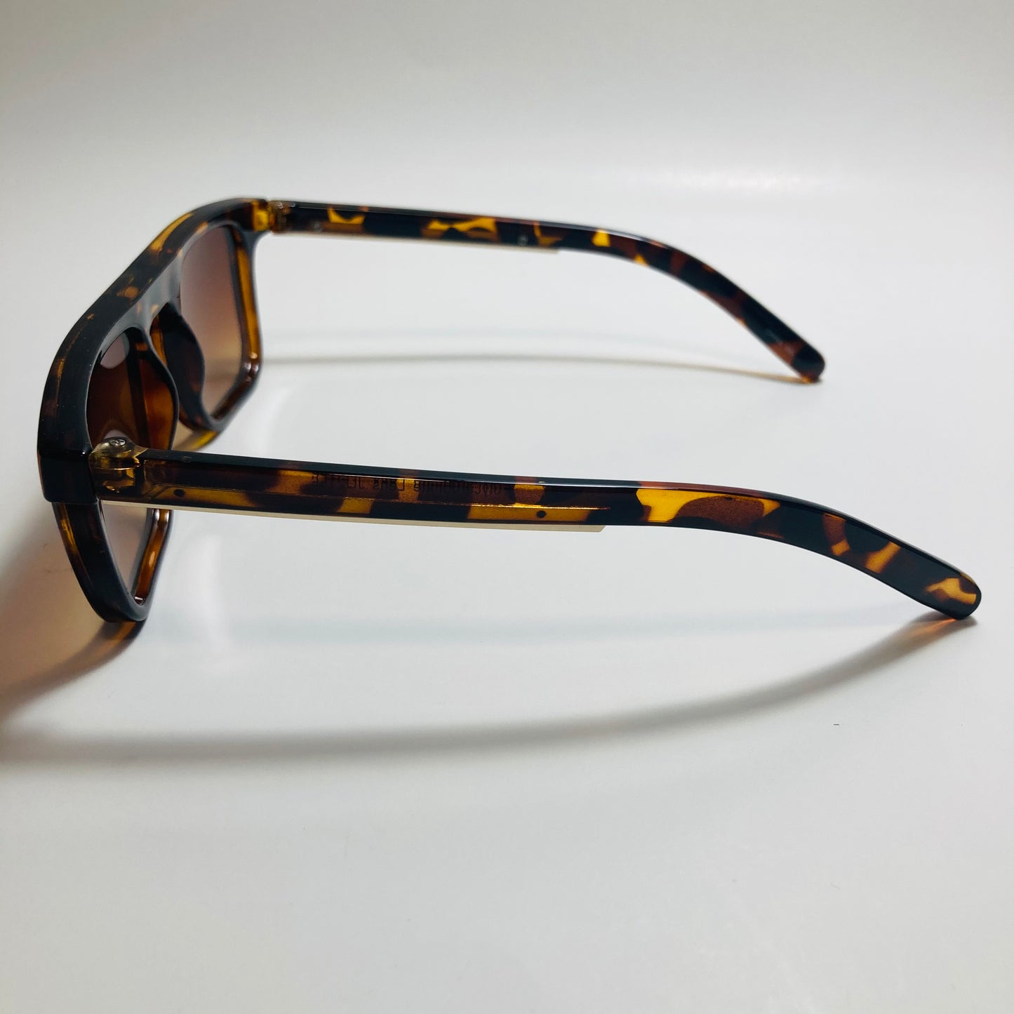 mens and womens brown square sunglasses