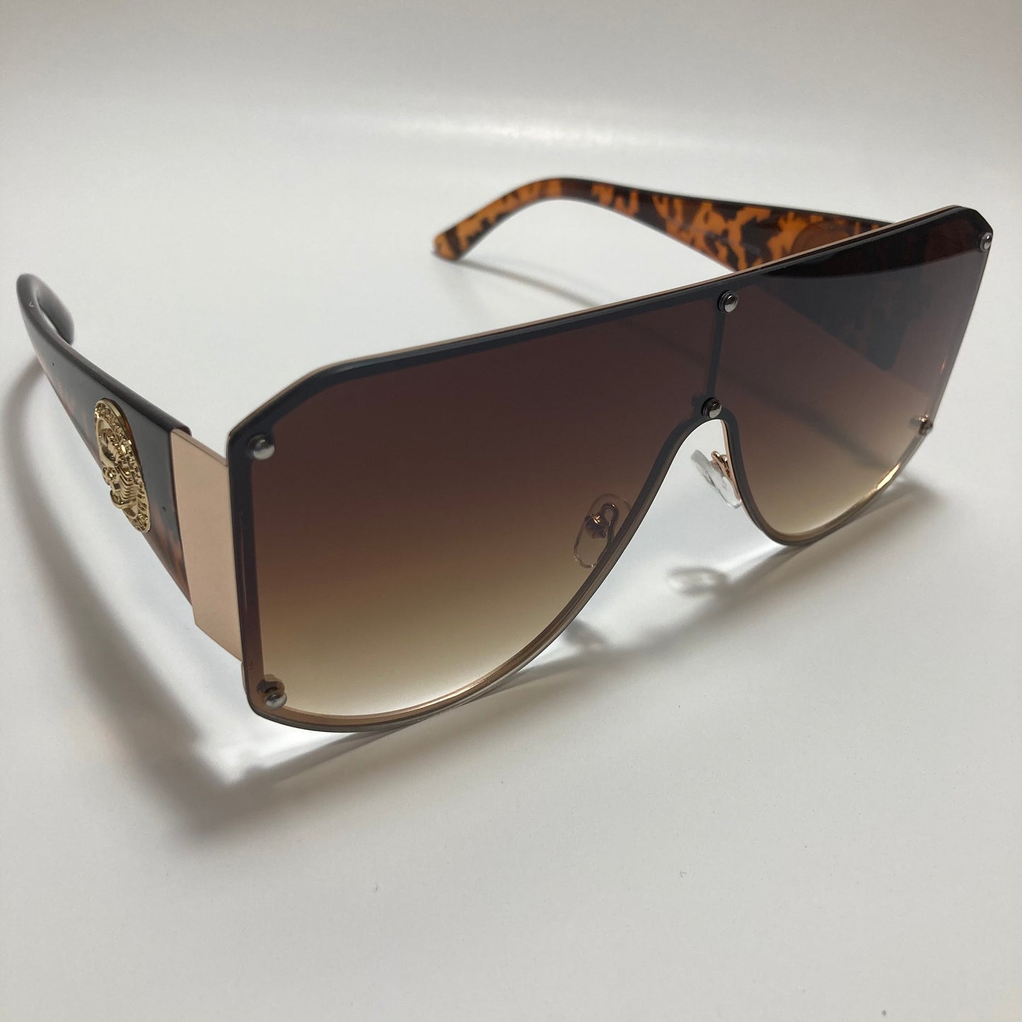 brown shield sunglasses