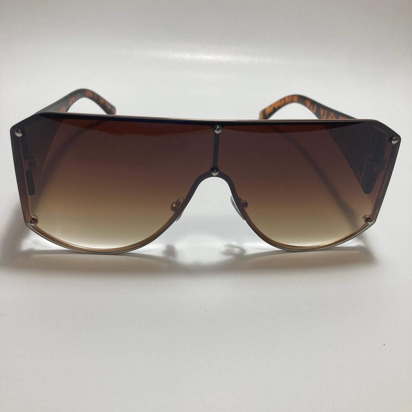 brown shield sunglasses