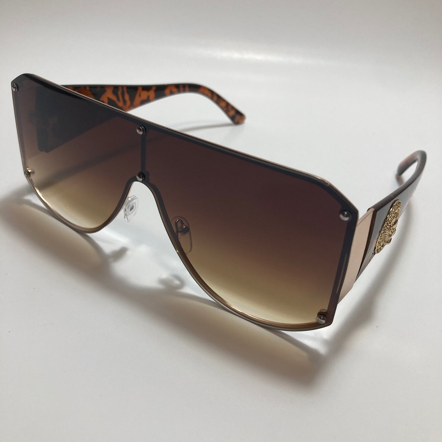 brown shield sunglasses