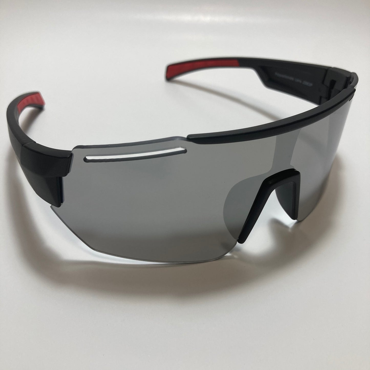 retro wrap around sunglasses with mirror lenses