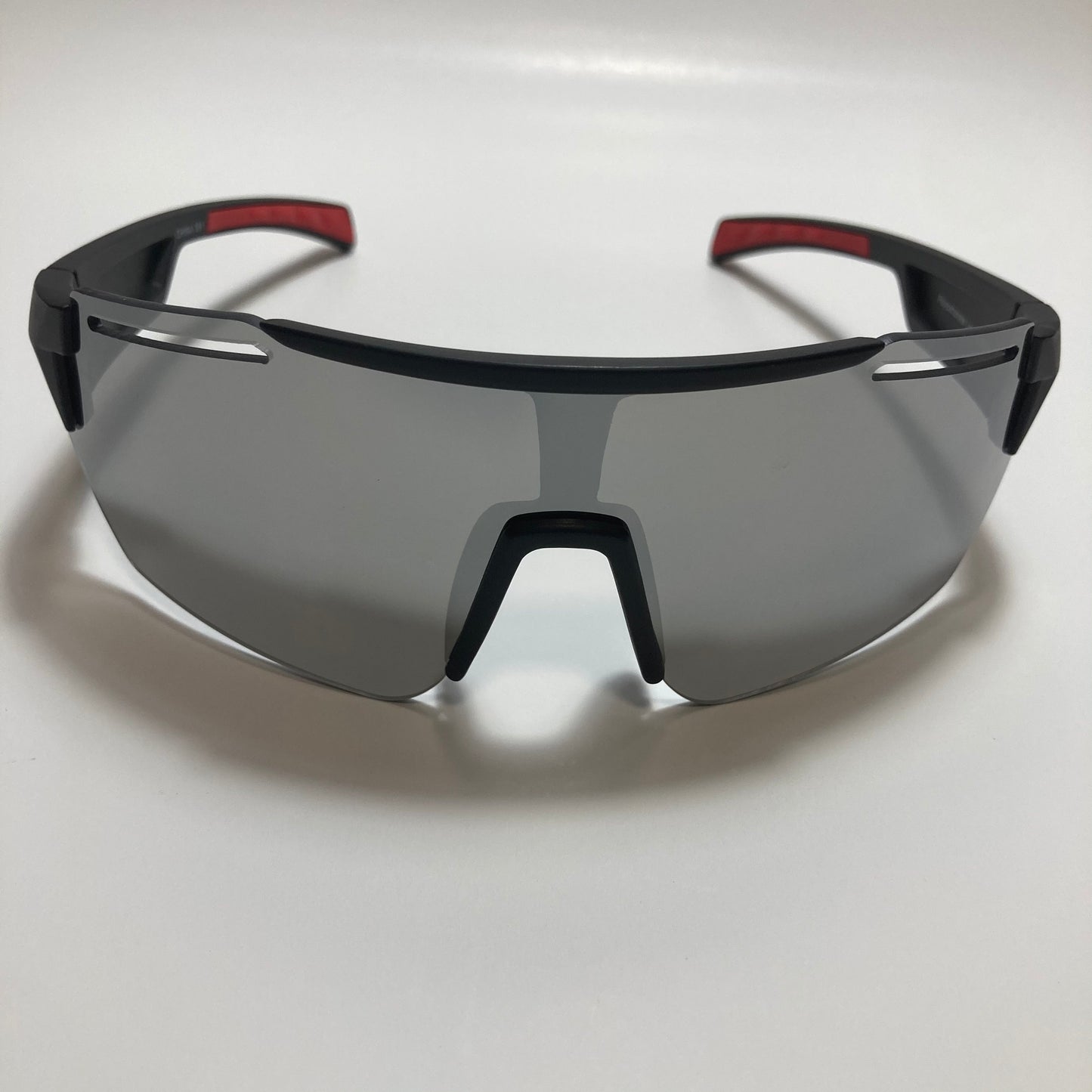 retro wrap around sunglasses with mirror lenses