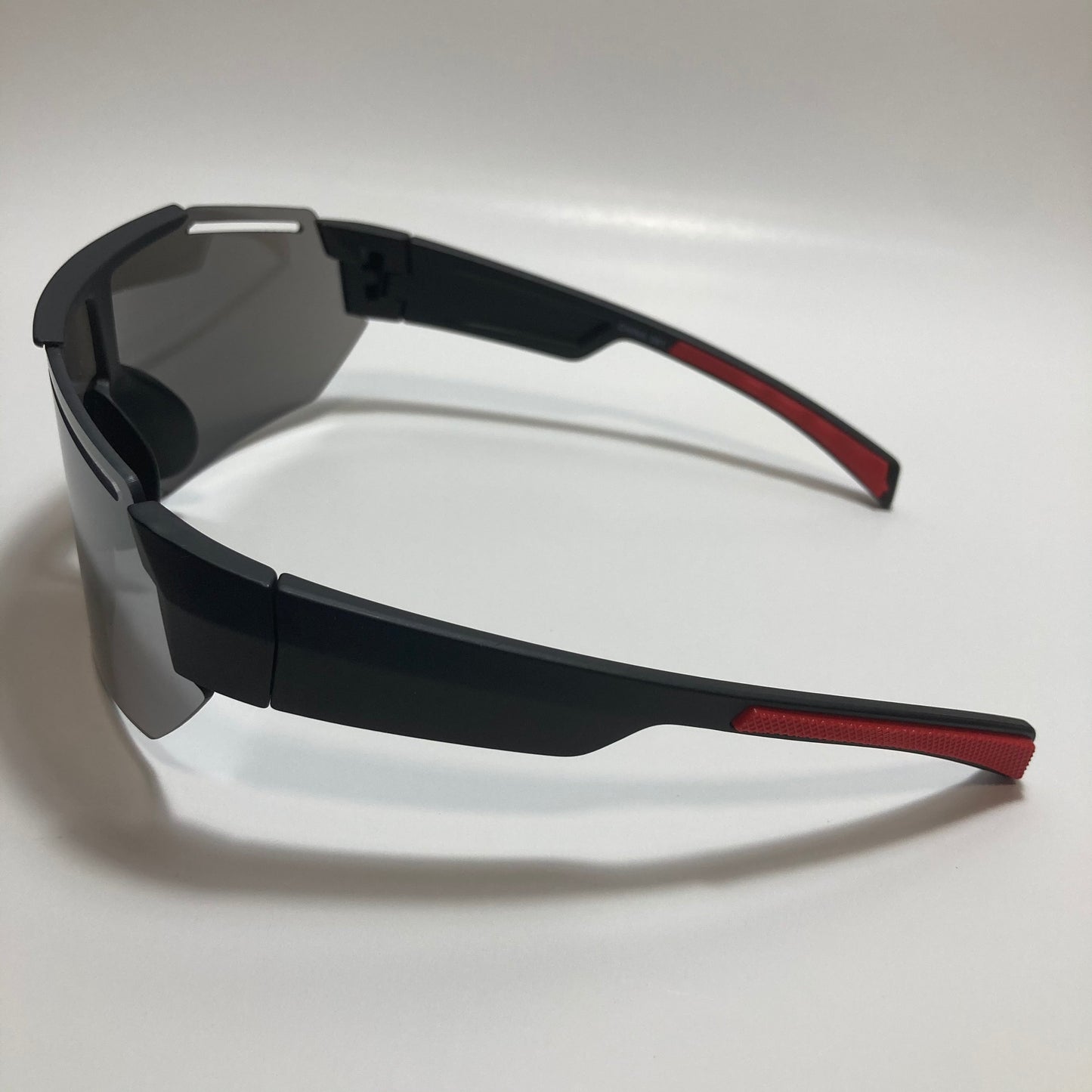 retro wrap around sunglasses with mirror lenses