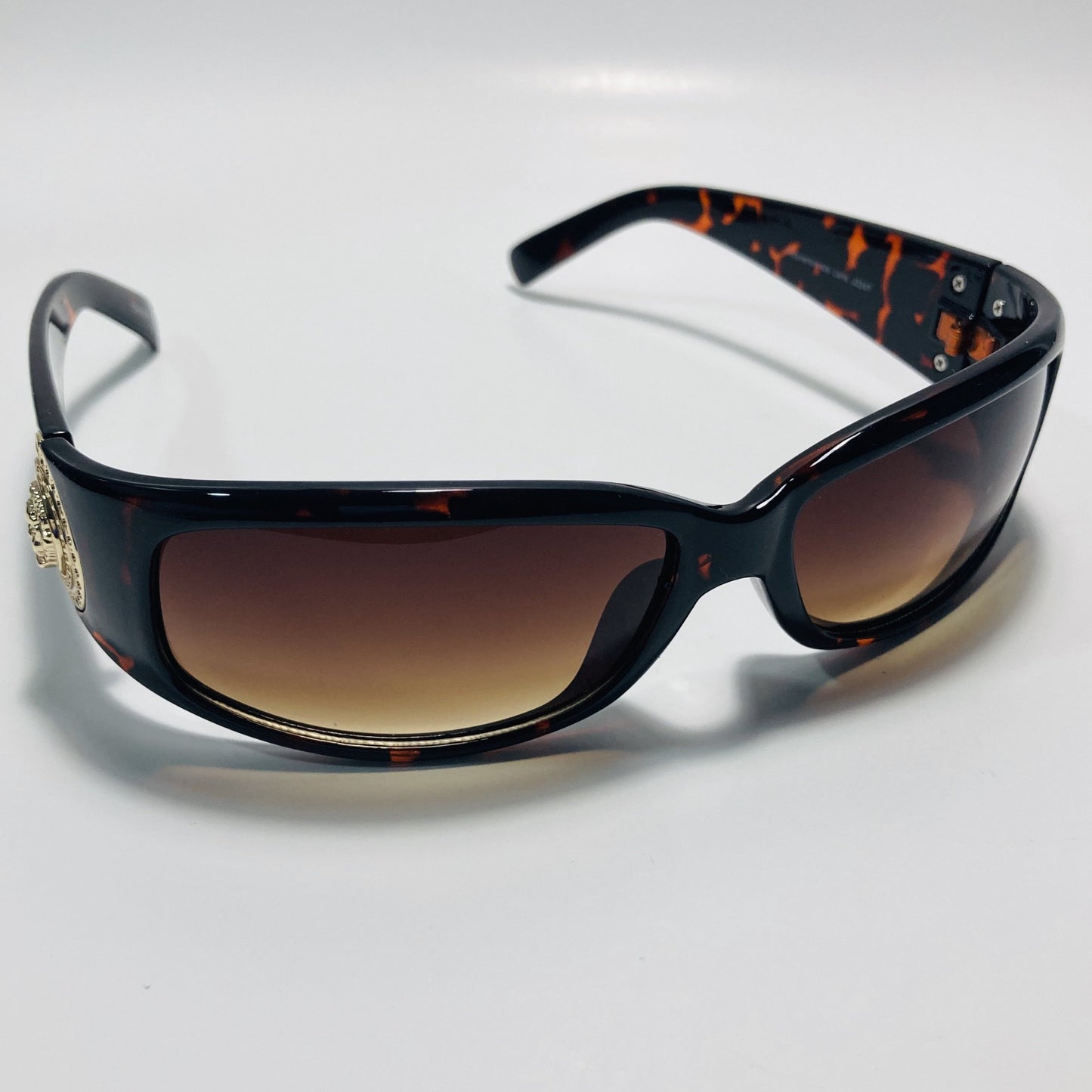 brown womens and mens wrap around sunglasses