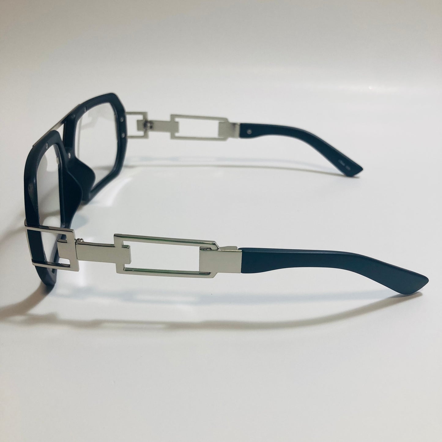 mens and womens black and silver gazelle glasses