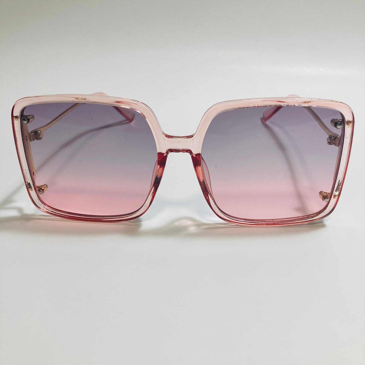 womens pink oversize square sunglasses