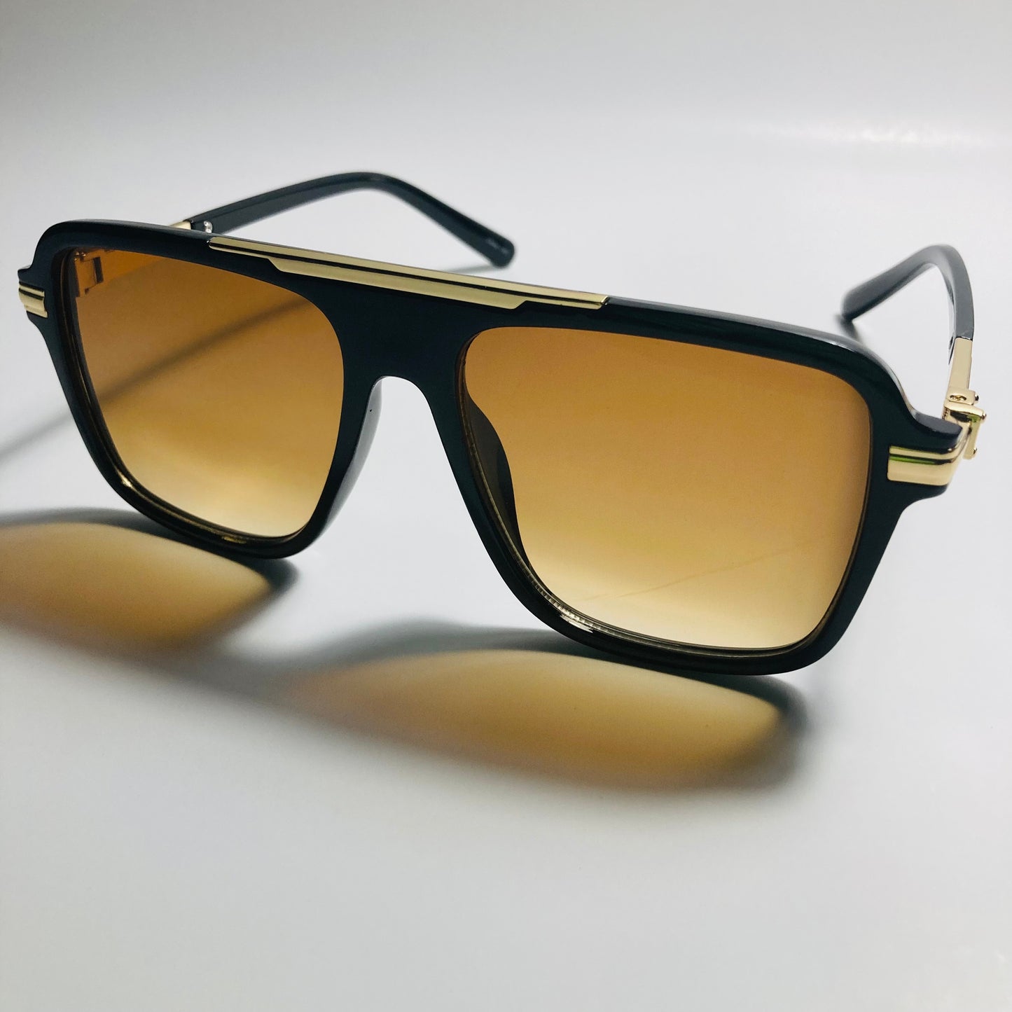 mens and womens black and brown aviator sunglasses