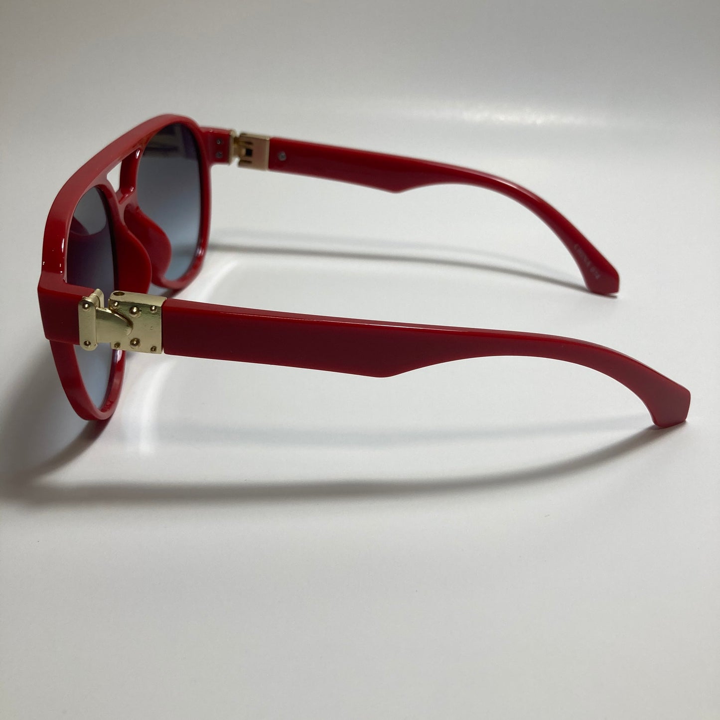 mens and womens red and black aviator sunglasses