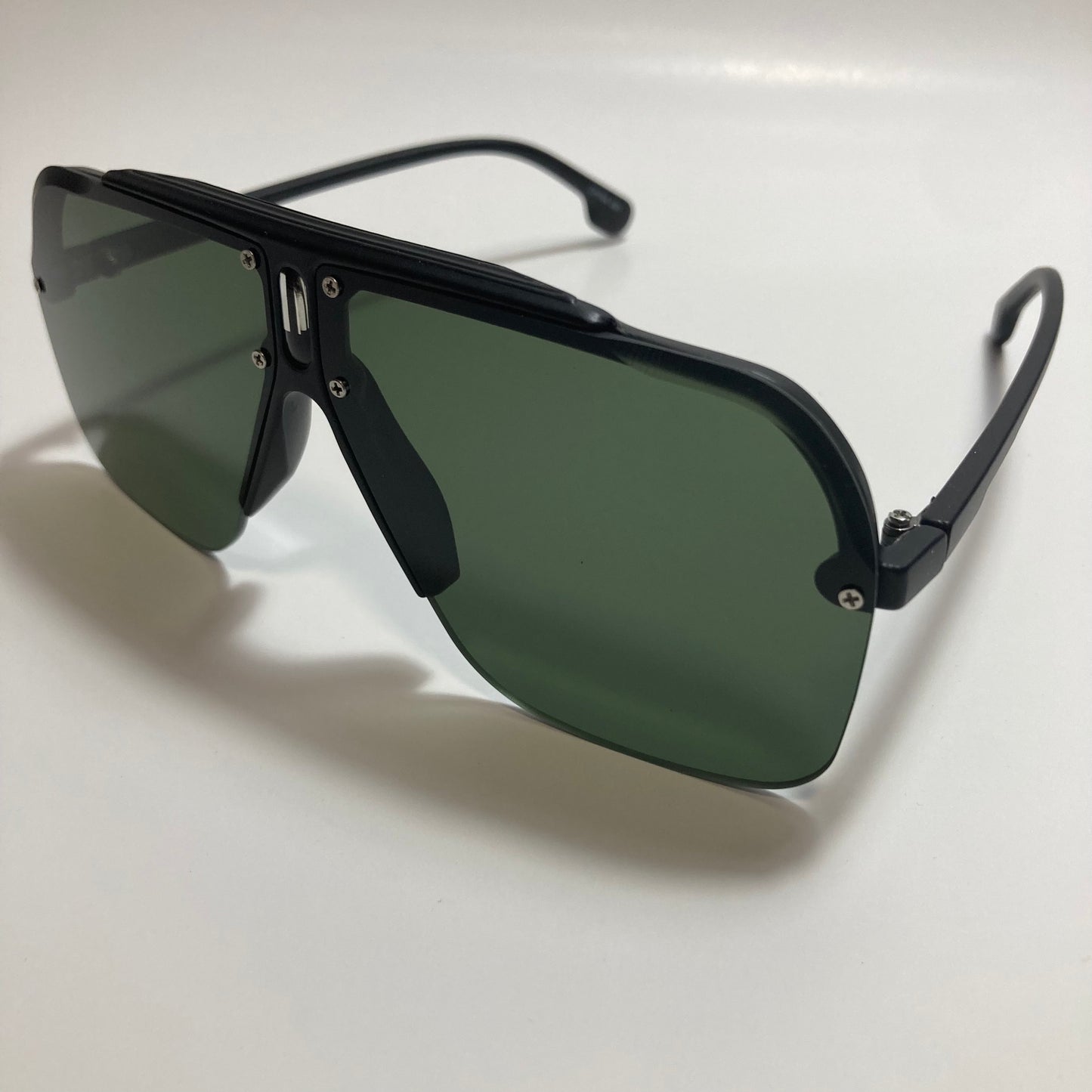 mens black and green aviator sunglasses