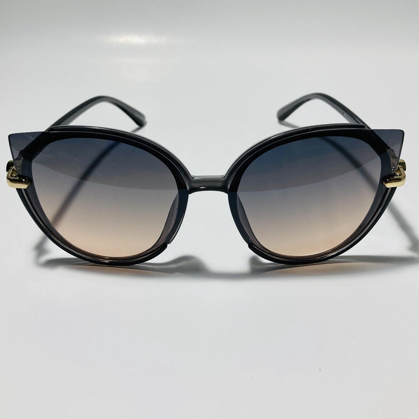 Womens black and pink cat eye sunglasses